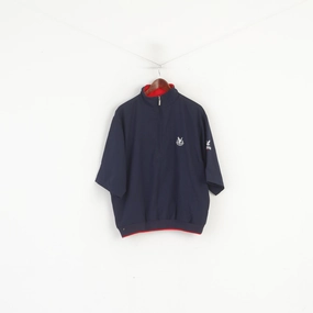 Propose Variable Baffle Sizing Lyle & Scott Tour Men L Jacket Navy Bomber Windbreaker Golf Short Sleeve Activewear Top