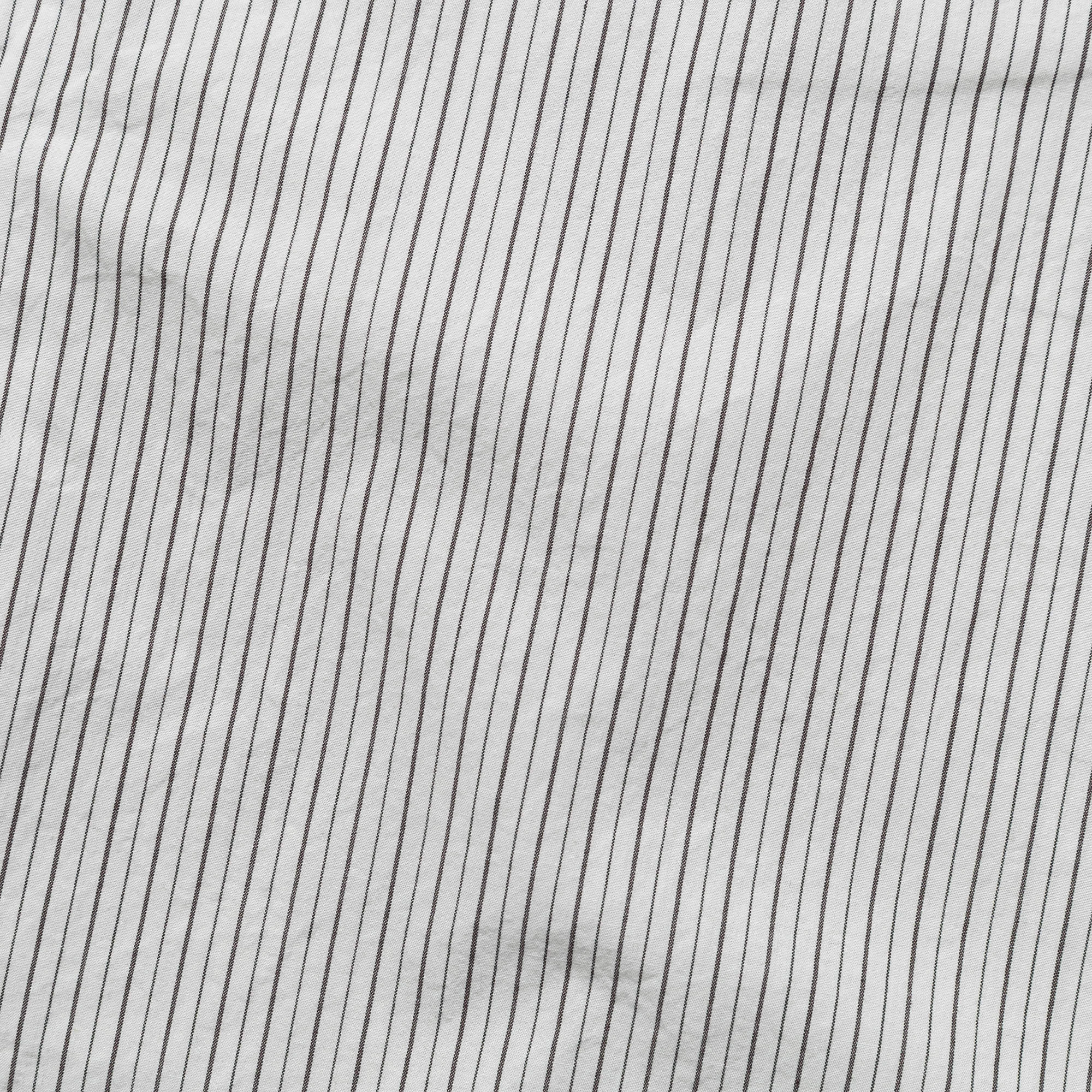 Reinforced Side Vents Mads Poplin Stripe SS - Ecru