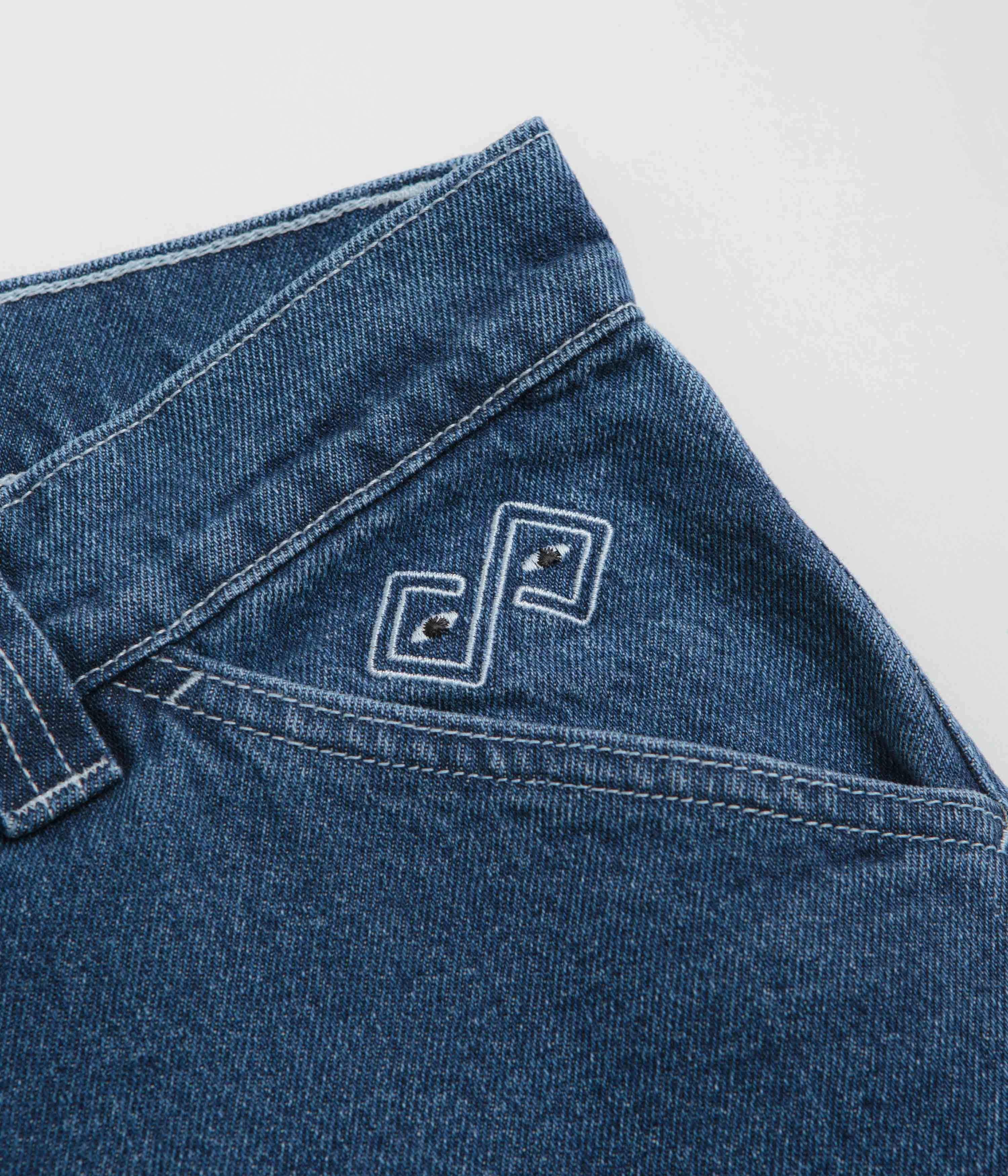 Magenta Ledge Jeans - Light Blue Artist Vibe Work Meeting Casual Plain Comfort