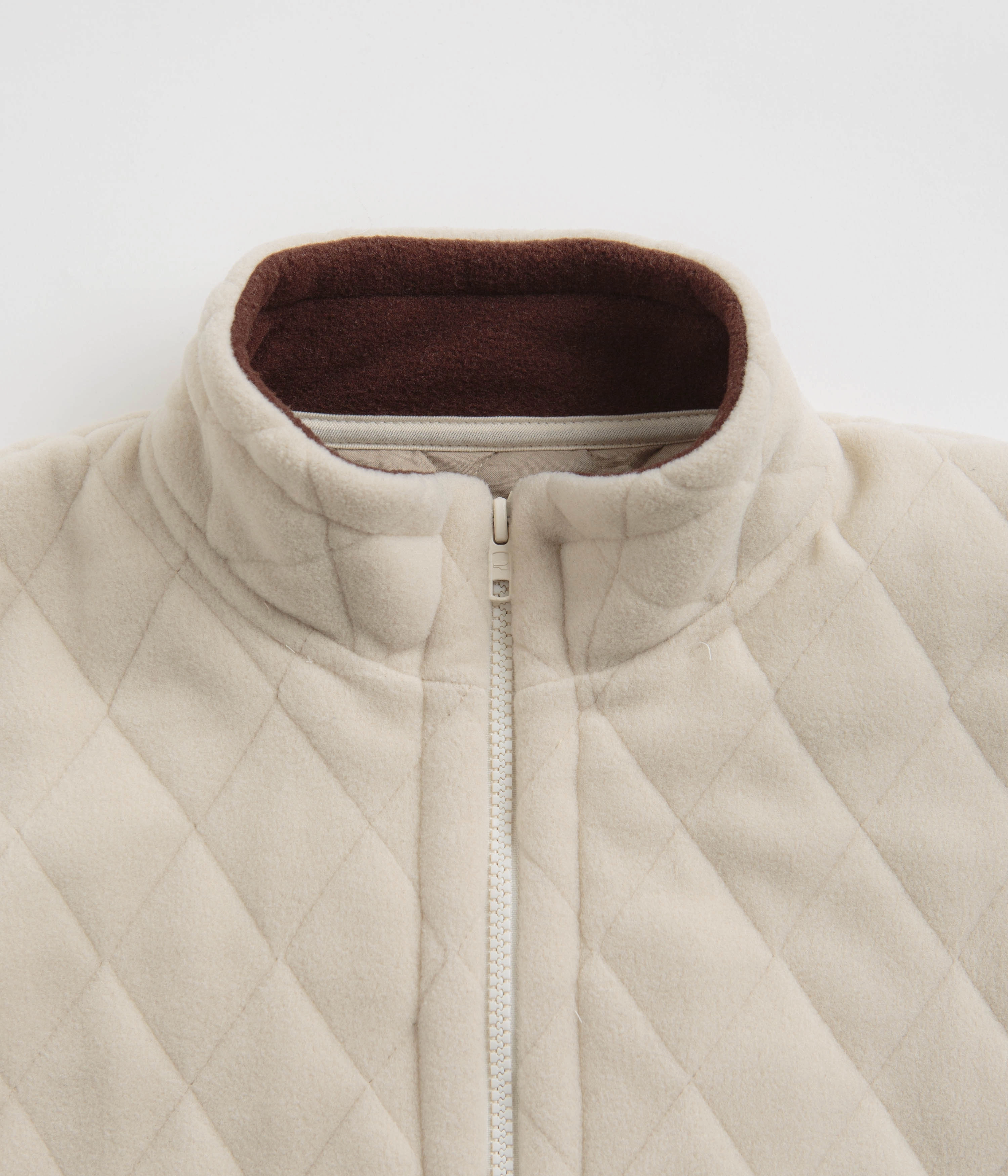 Magenta Lunar Quilted High Neck Sweatshirt - Natural men Road Trip