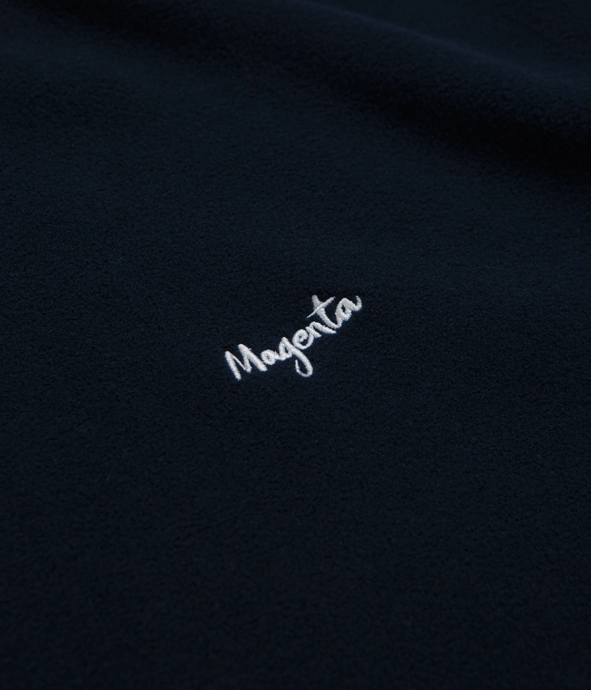 Magenta Script Crewneck Sweatshirt - Navy winter warmth