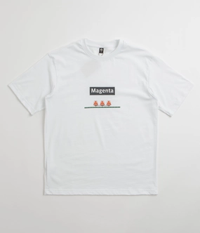 Magenta Station T-Shirt - White Daily Outfit Style