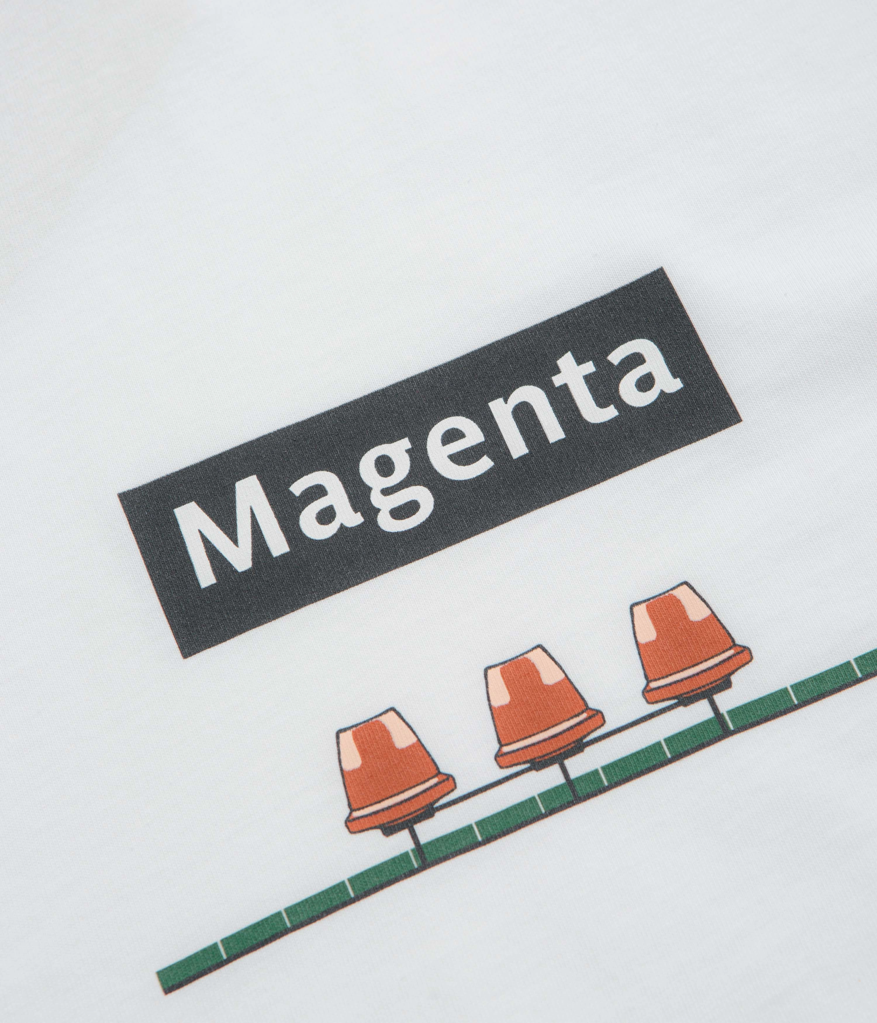 Magenta Station T-Shirt - White Indoor Comfort Thermal Regulating Layer