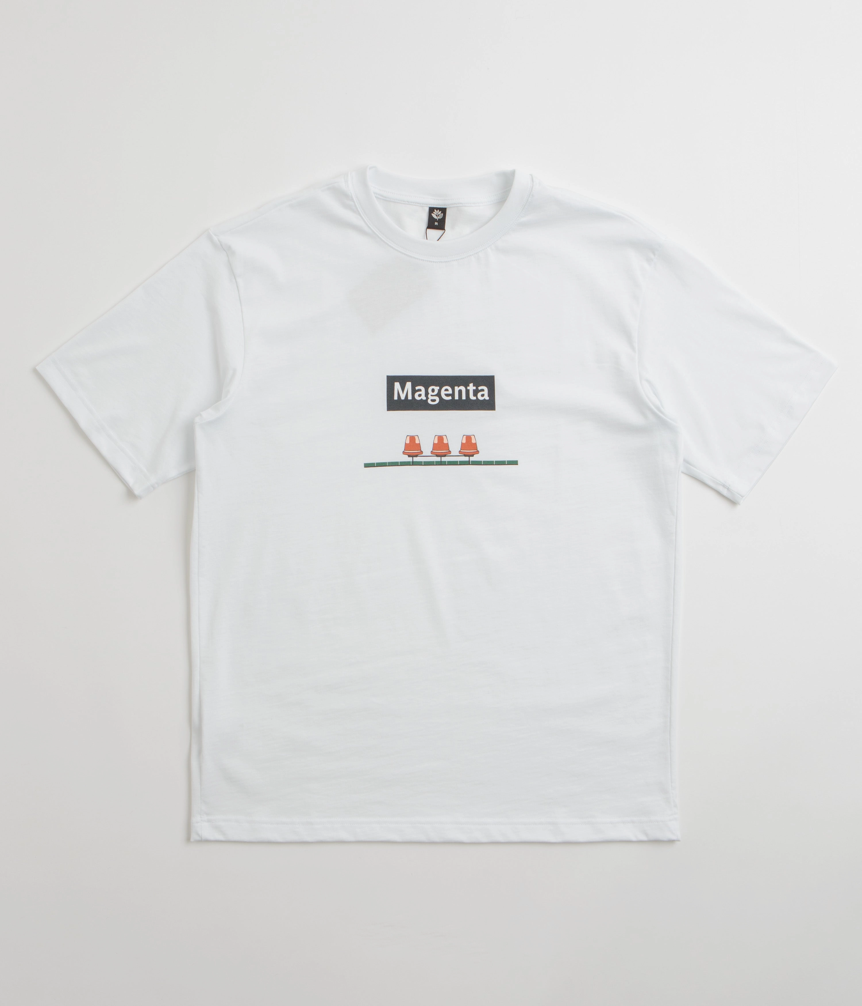 Magenta Station T-Shirt - White Daily Outfit Style