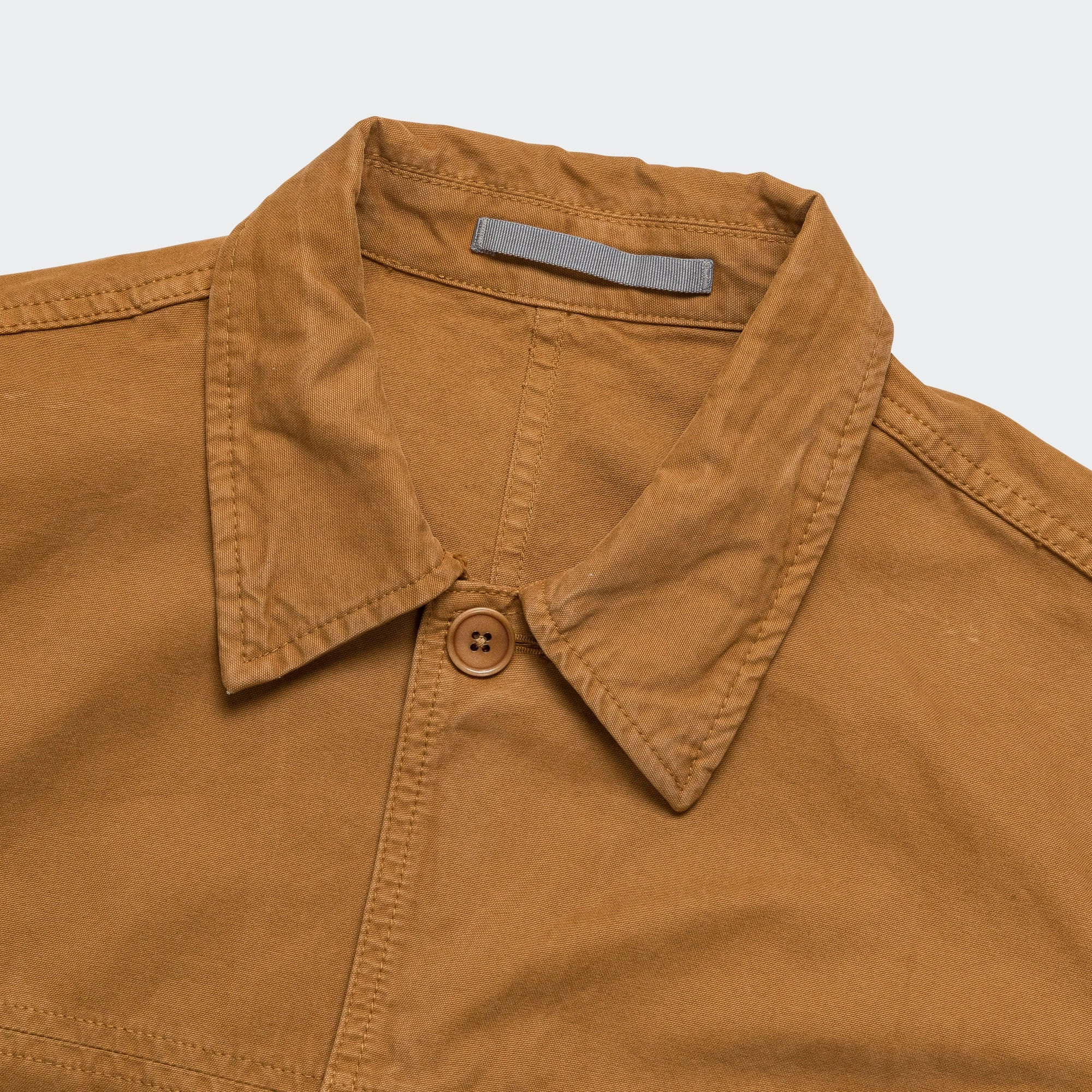 Athletic Cut Breathable Cotton Marc Canvas Overshirt - Duck