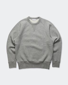 product metallic glamour Breathable Layer Marten Relaxed Cotton Wool Sweatshirt - Grey Melange
