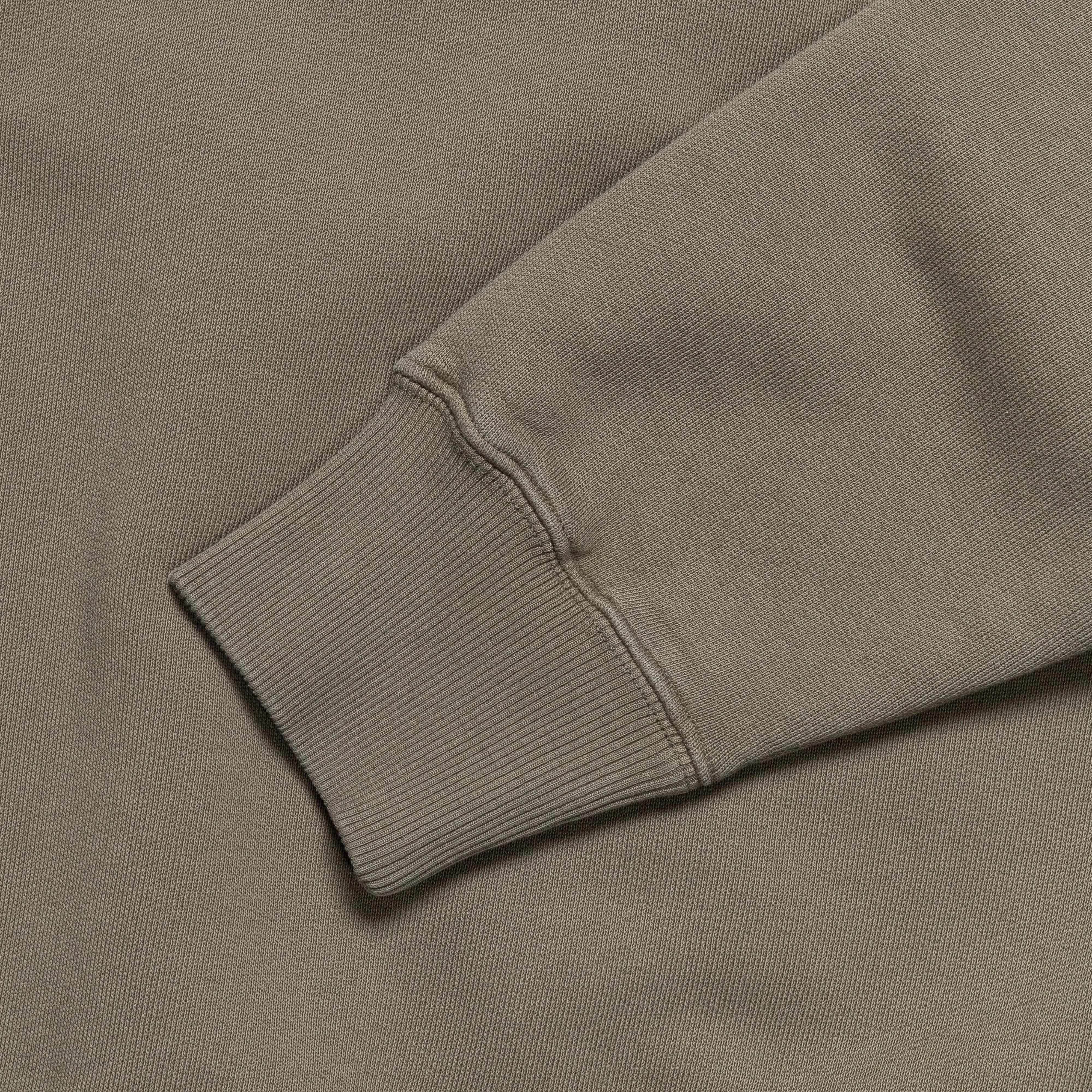 Classic Fit Essential Relaxed Marten Relaxed Organic Raglan Sweatshirt - Sediment Green