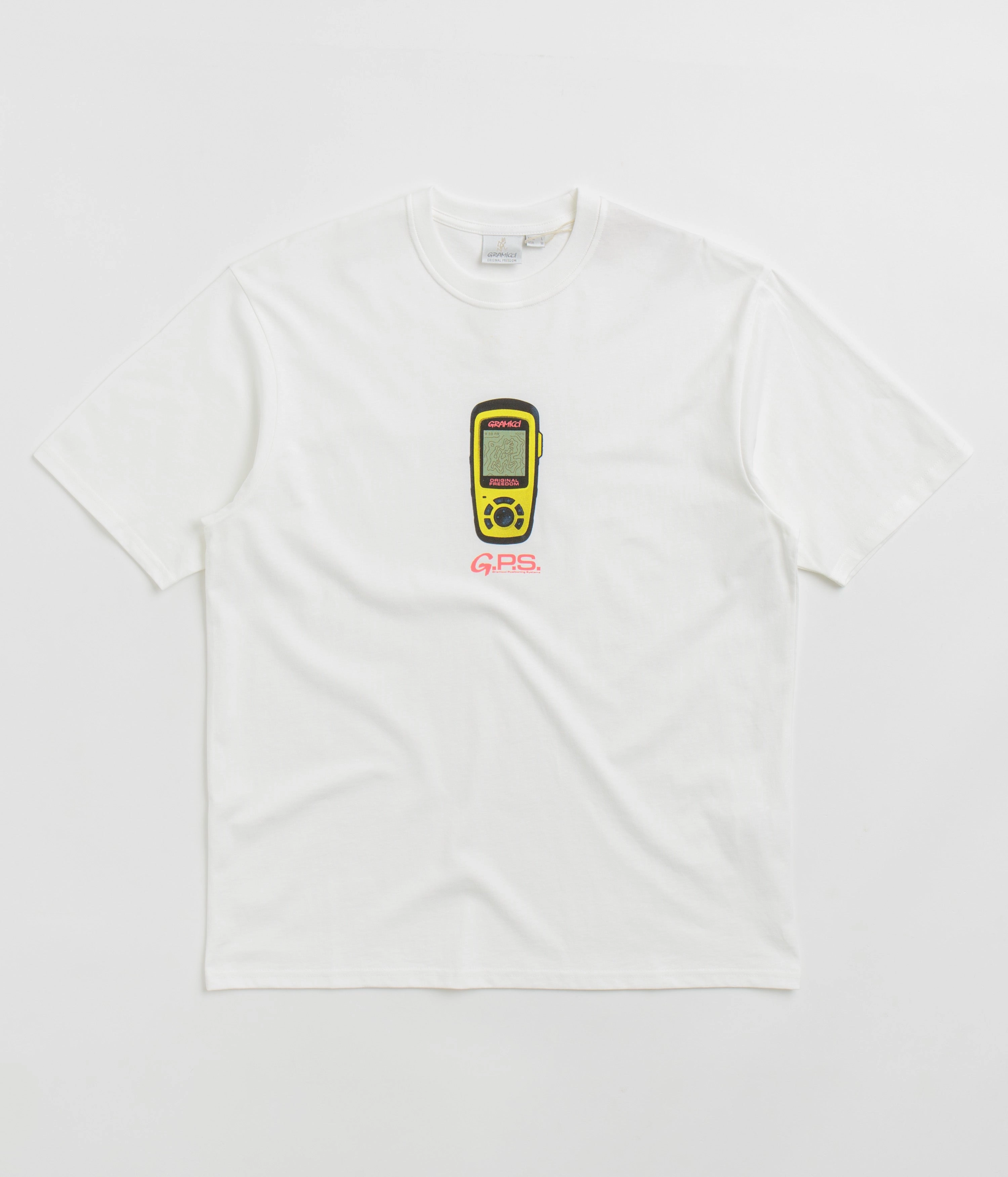 Gramicci GPS T-Shirt - White Camping practicality All-day style