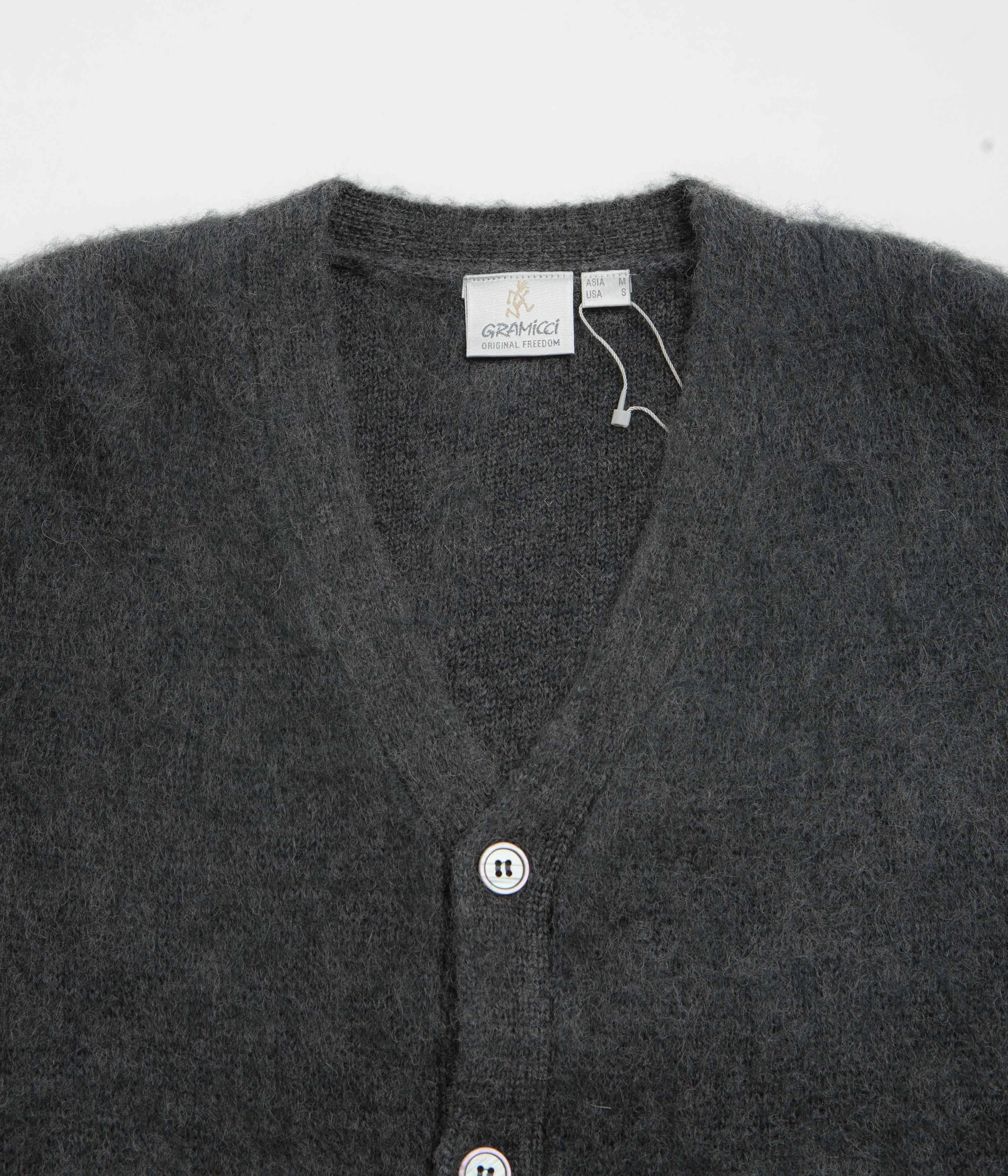 Gramicci Mohair Cardigan - Charcoal Weekend Active Fresh Look