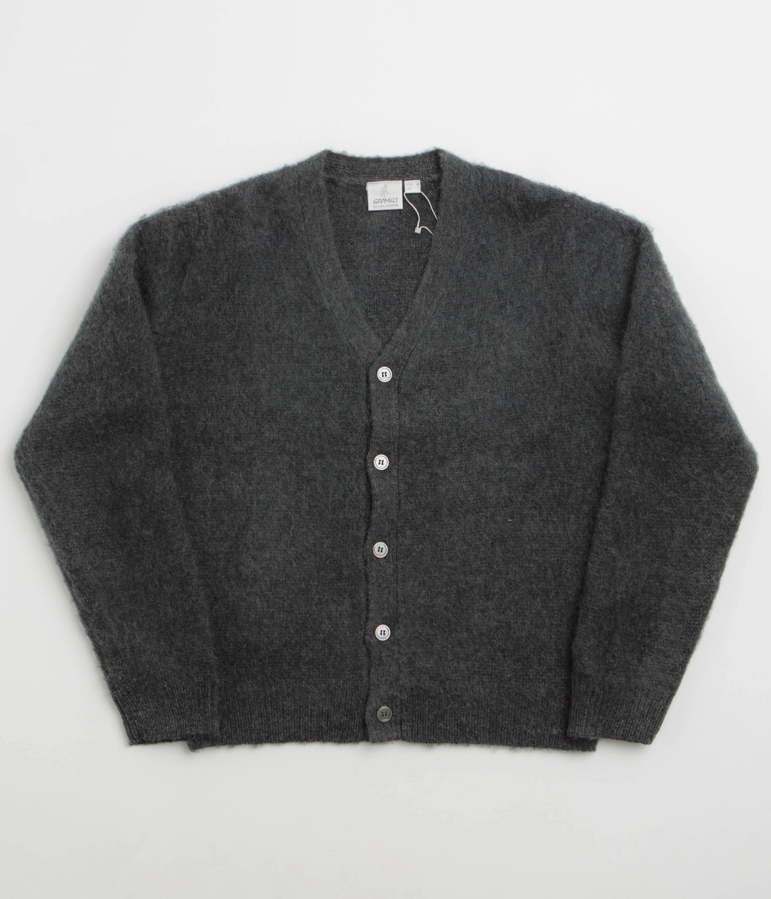 Gramicci Mohair Cardigan - Charcoal product casual elegance blend Sporty apparel