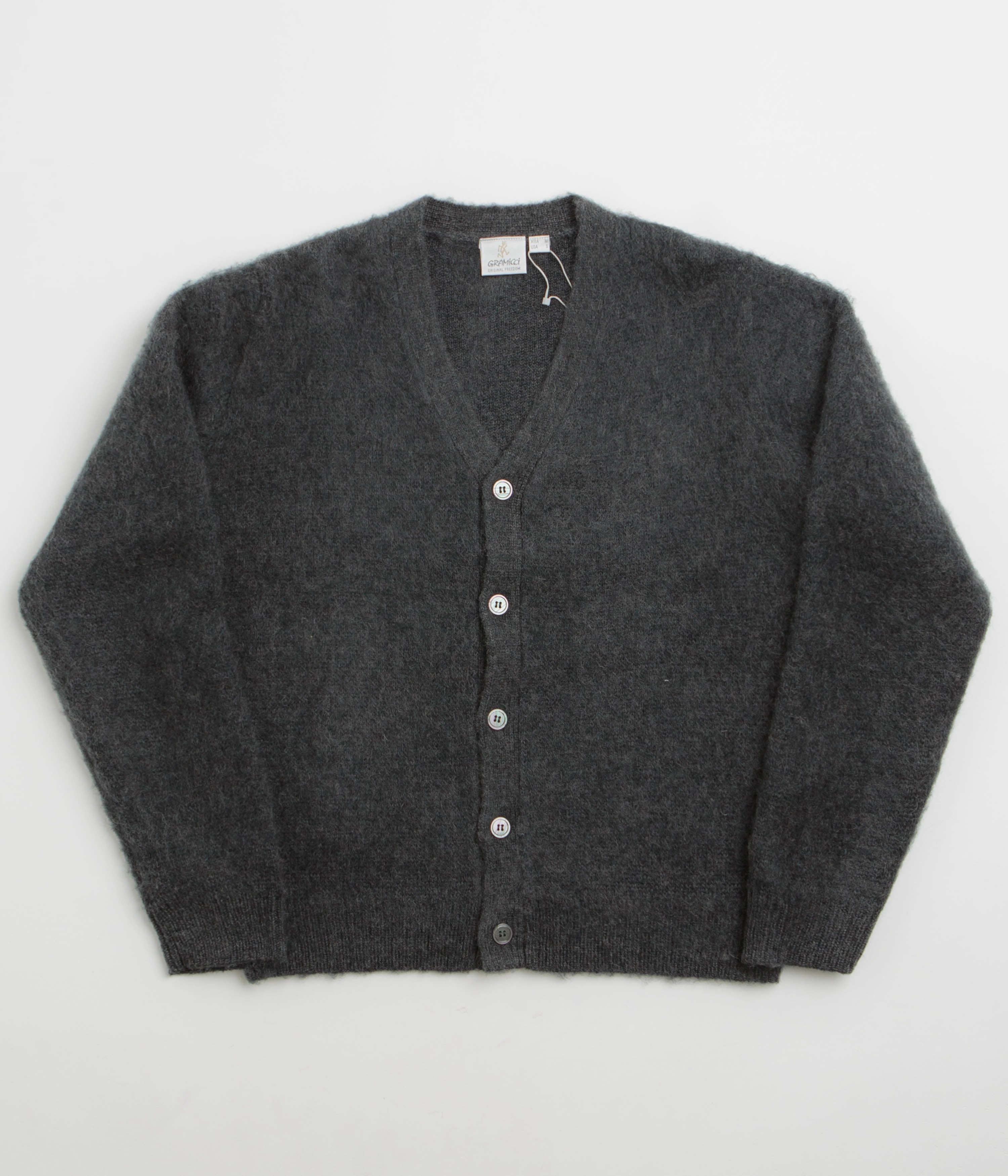 Gramicci Mohair Cardigan - Charcoal product hat style statement