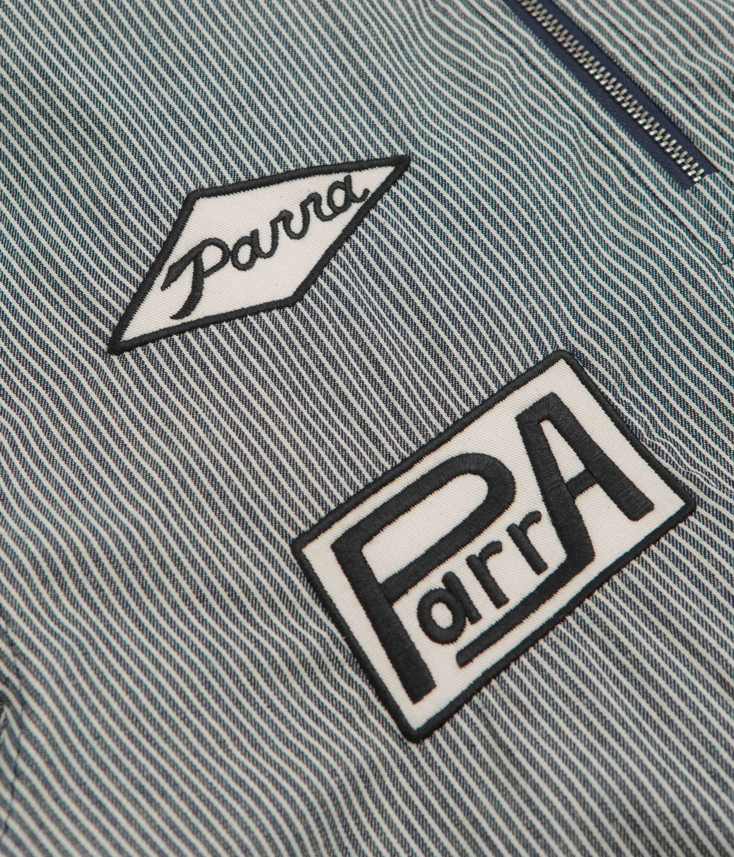 by Parra Work Later Short Sleeve Shirt - Blue Sustainable Dye Process