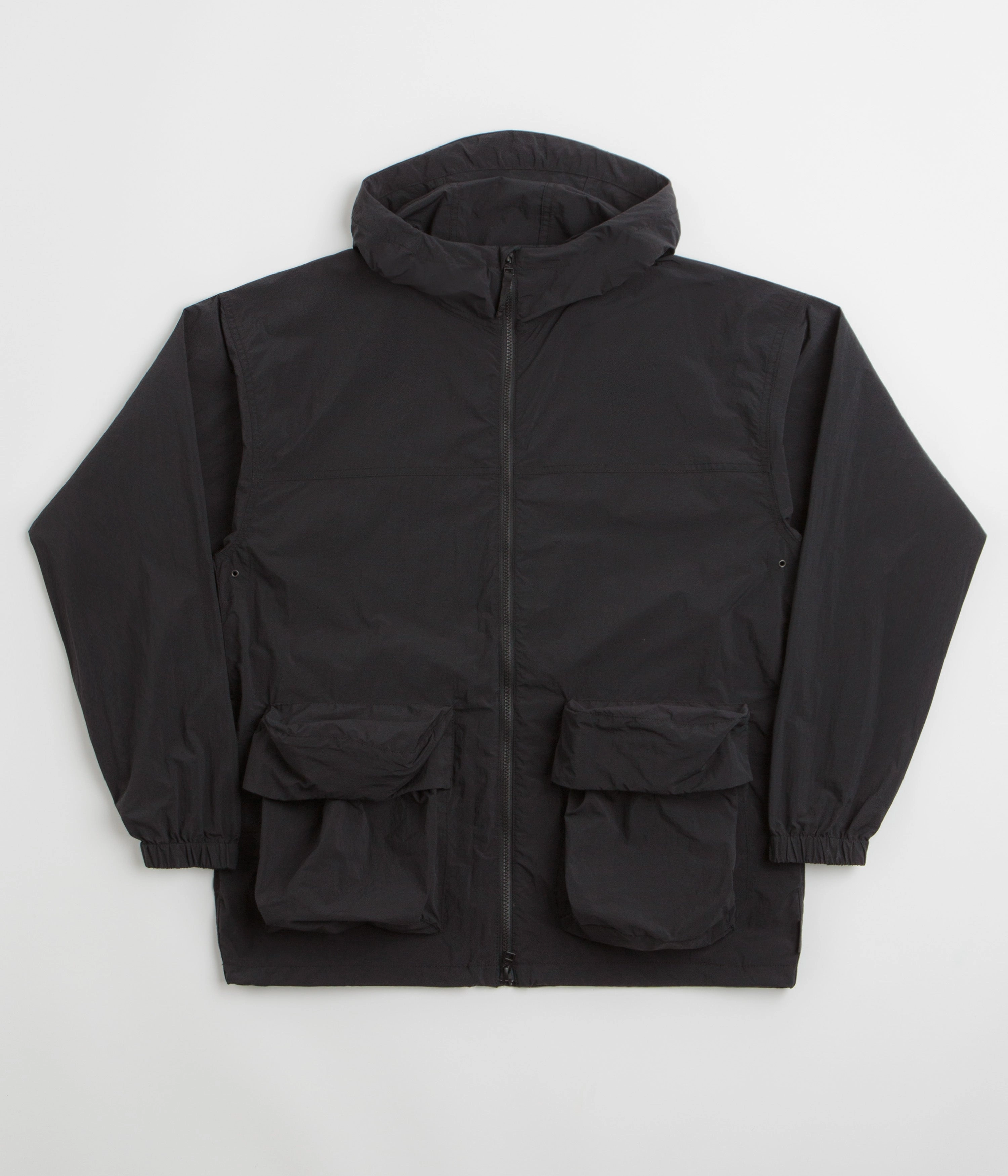 Snow Peak Nylon Tussah Jacket - Black Light Reflective Trims Eco Friendly