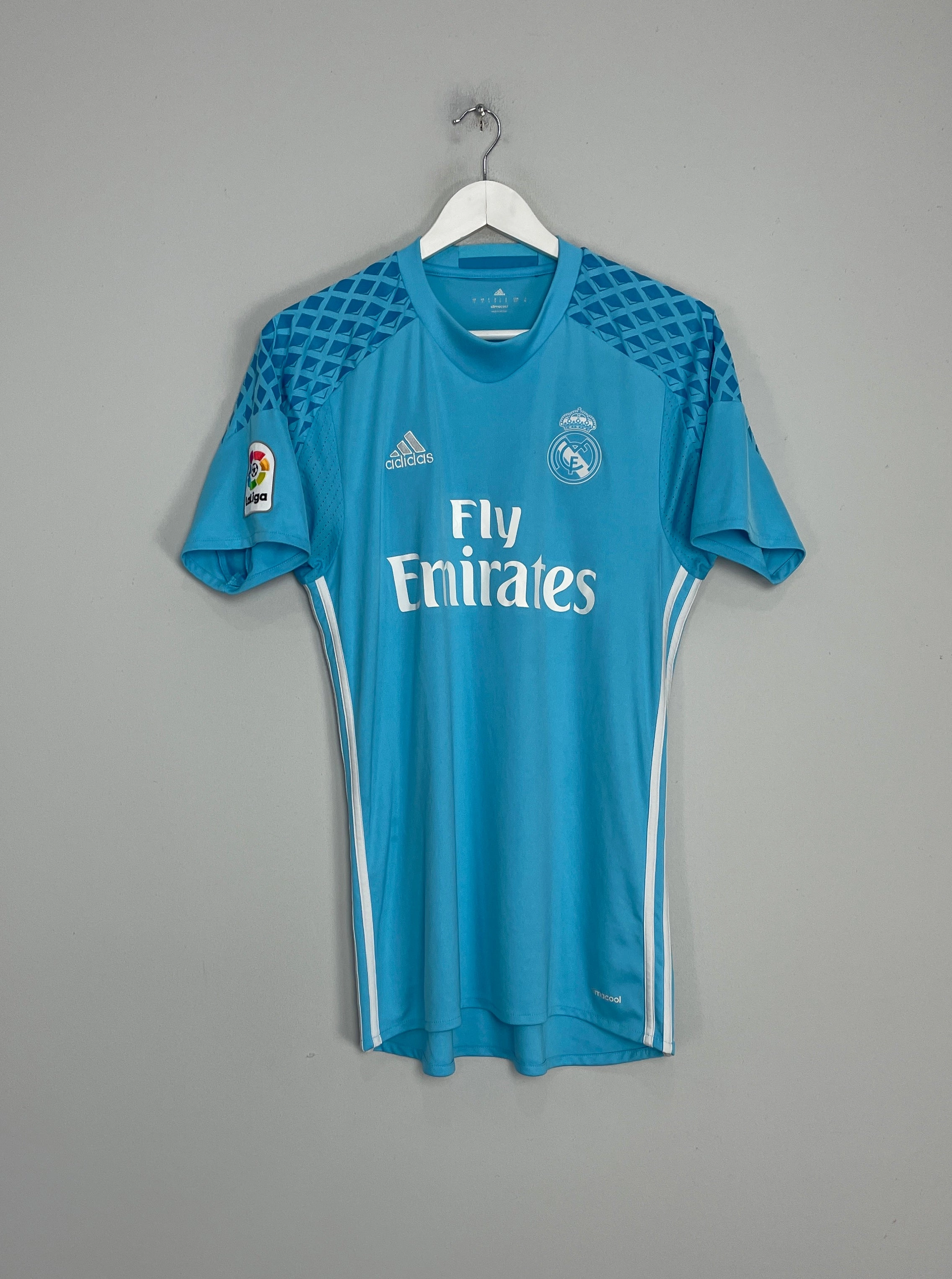 Hydrophobic Finish 2016/17 REAL MADRID GK SHIRT (S) ADIDAS
