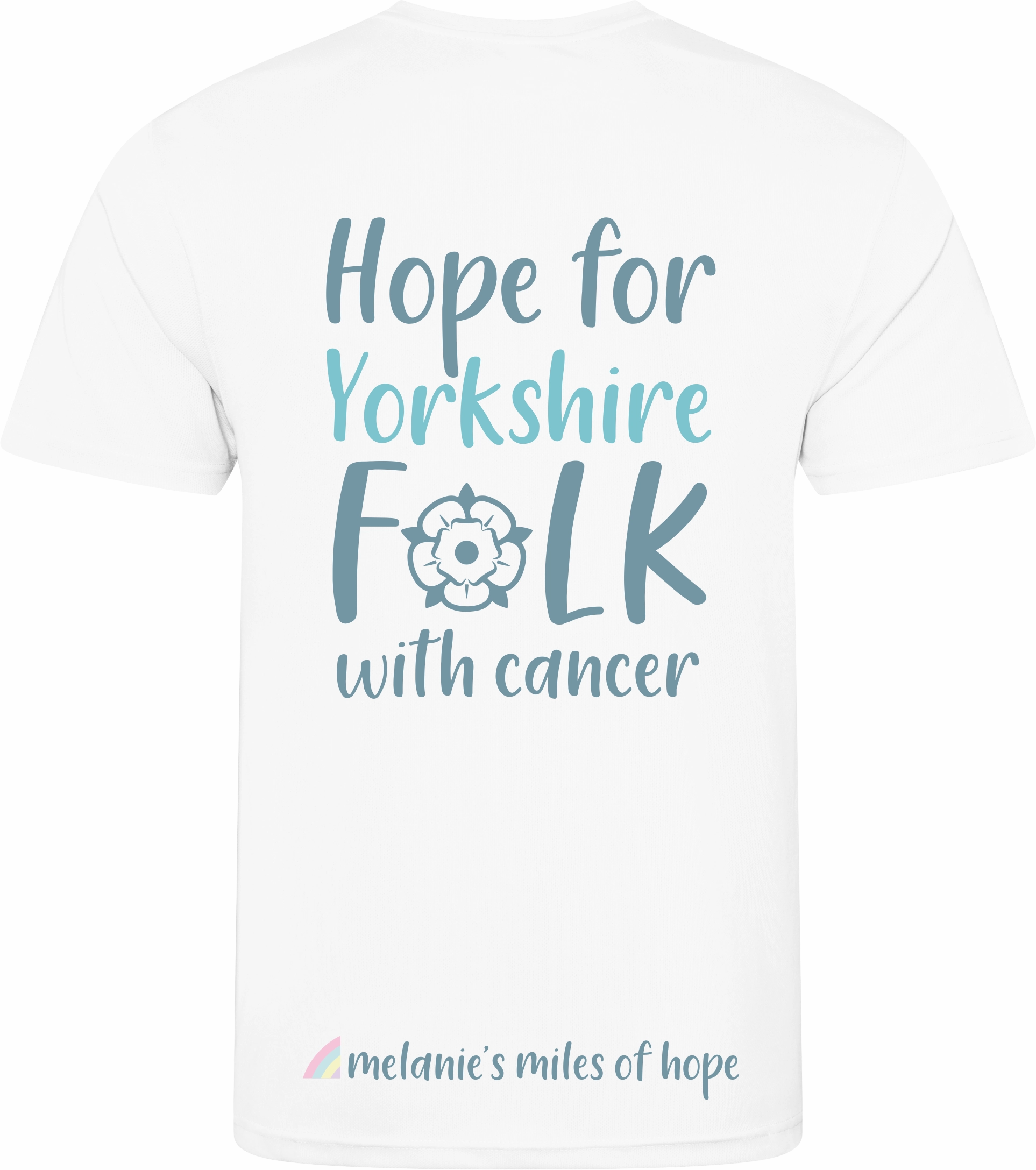 Melanie's Miles of Hope Kids T-Shirt - White Seasonal Comfort