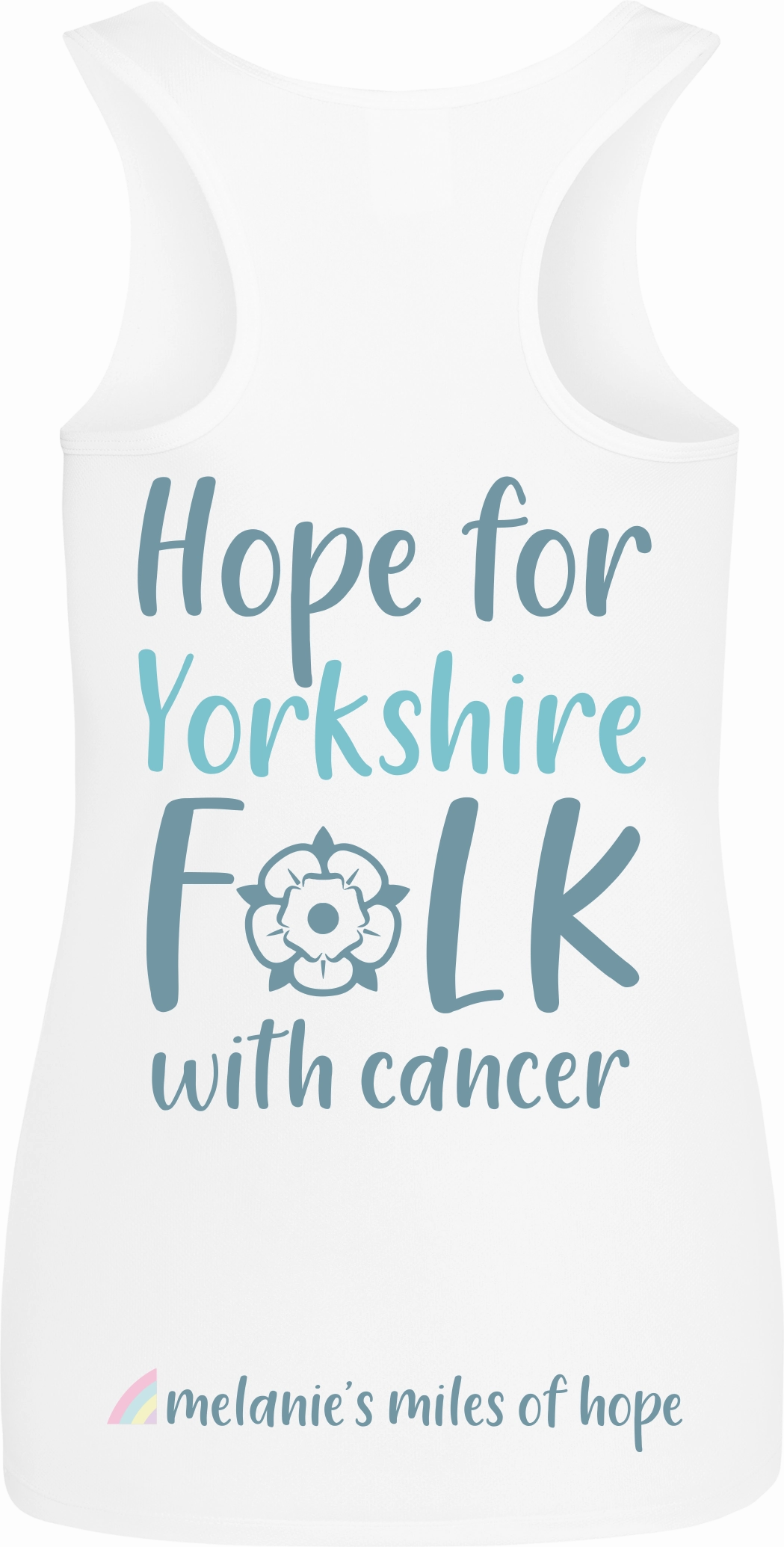 Melanie's Miles of Hope Women's Vest - White high altitude operation scientific research