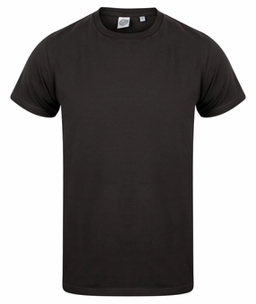 Mens Feel Good Stretch T-Shirt | BLACK Durable Stitching Chill Style