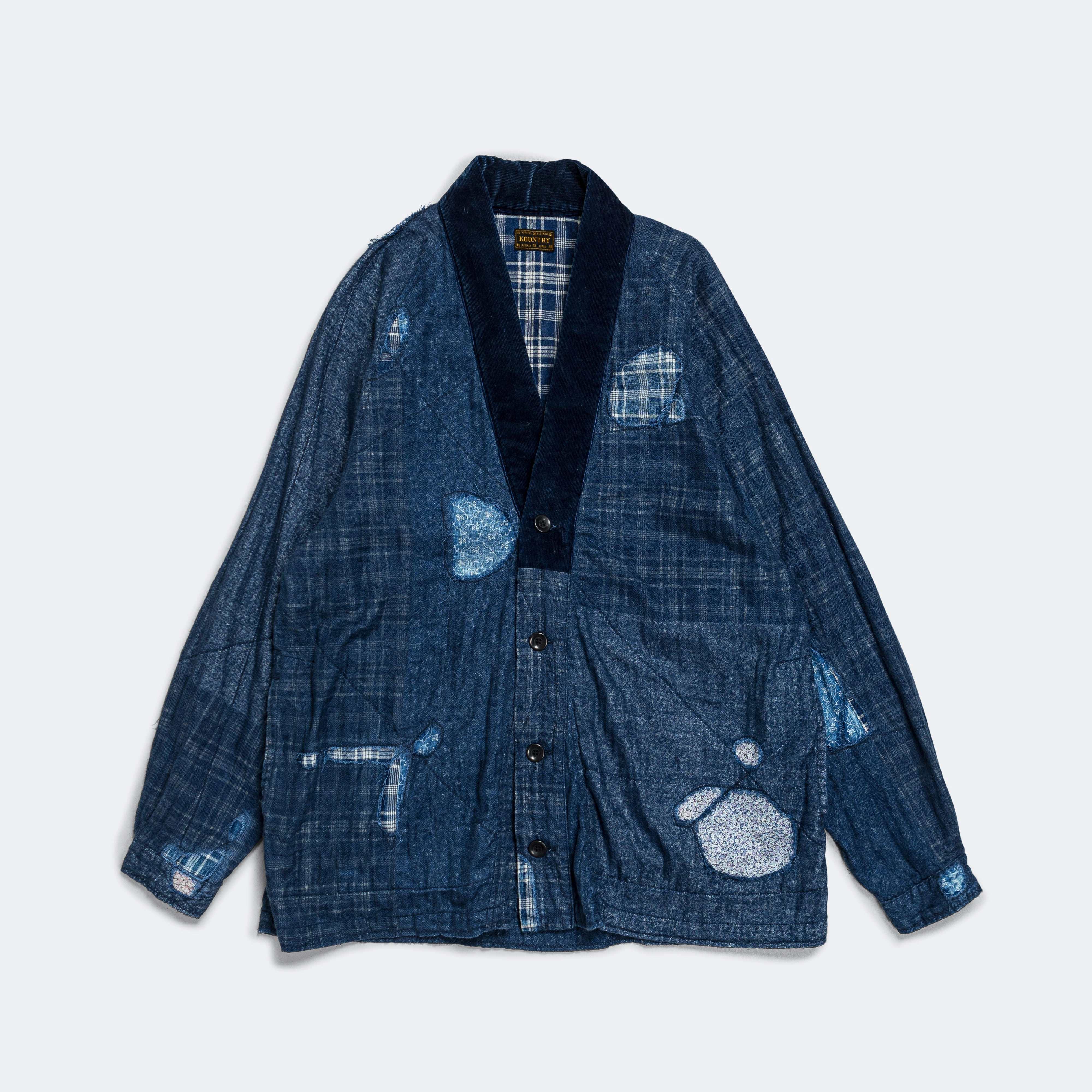 Morning Comfort IDG Patchwork NORA-DOT TIGER JUDDBHAN Shirt - Indigo