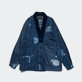 Morning Comfort IDG Patchwork NORA-DOT TIGER JUDDBHAN Shirt - Indigo
