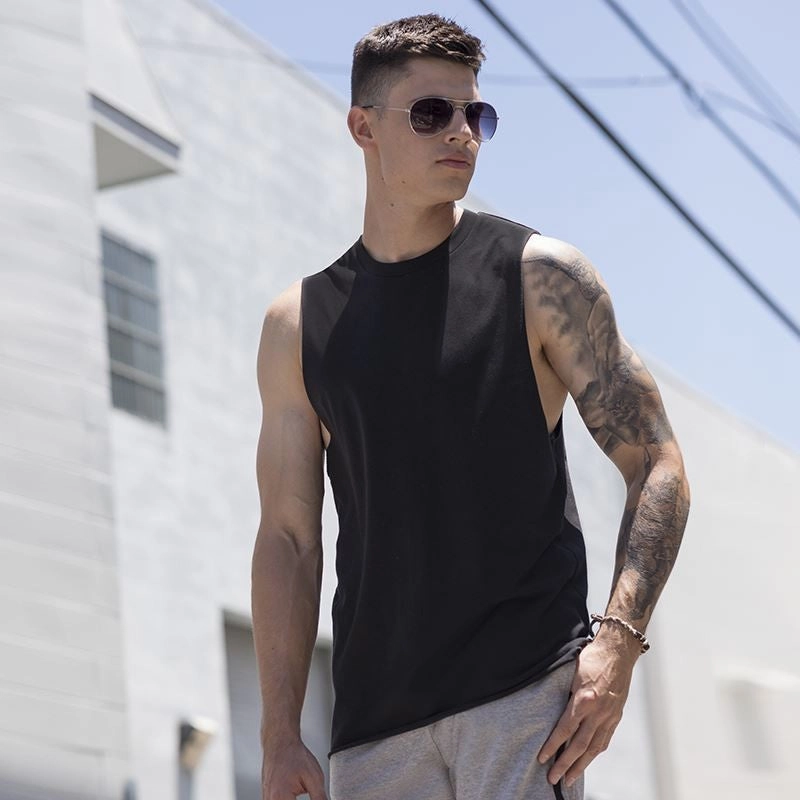 High Neck Slash Armhole Vest | BLACK Exclusive Environment - friendly