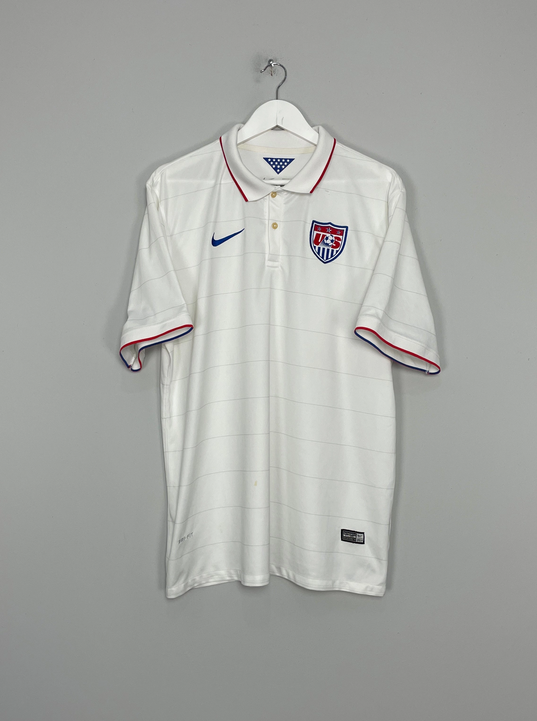 Stretchable Seams Friction Free 2014/15 USA HOME SHIRT (XXL) NIKE
