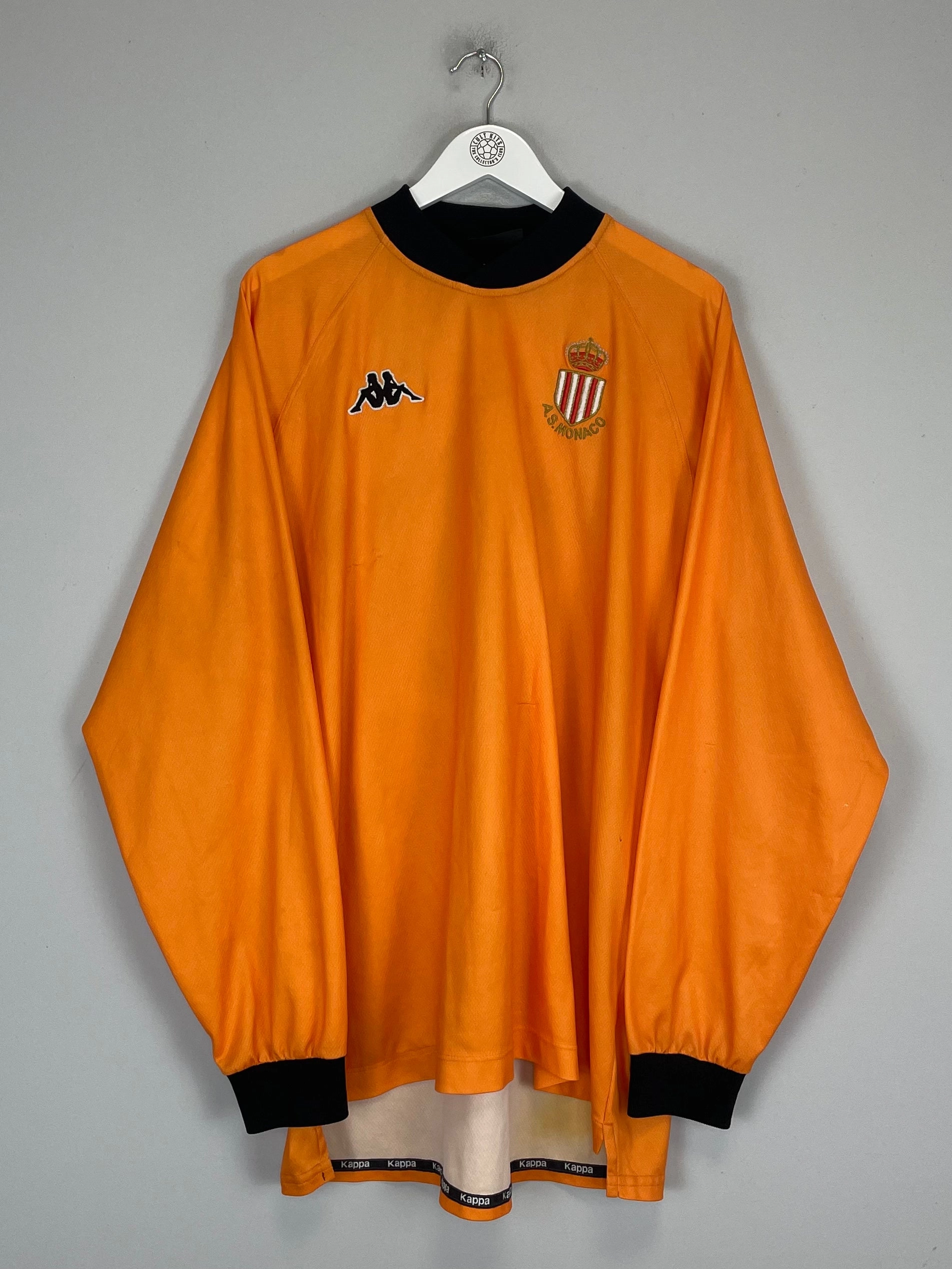 2000/01 MONACO #16 GK SHIRT (XL) KAPPA Light Diffusion Knit