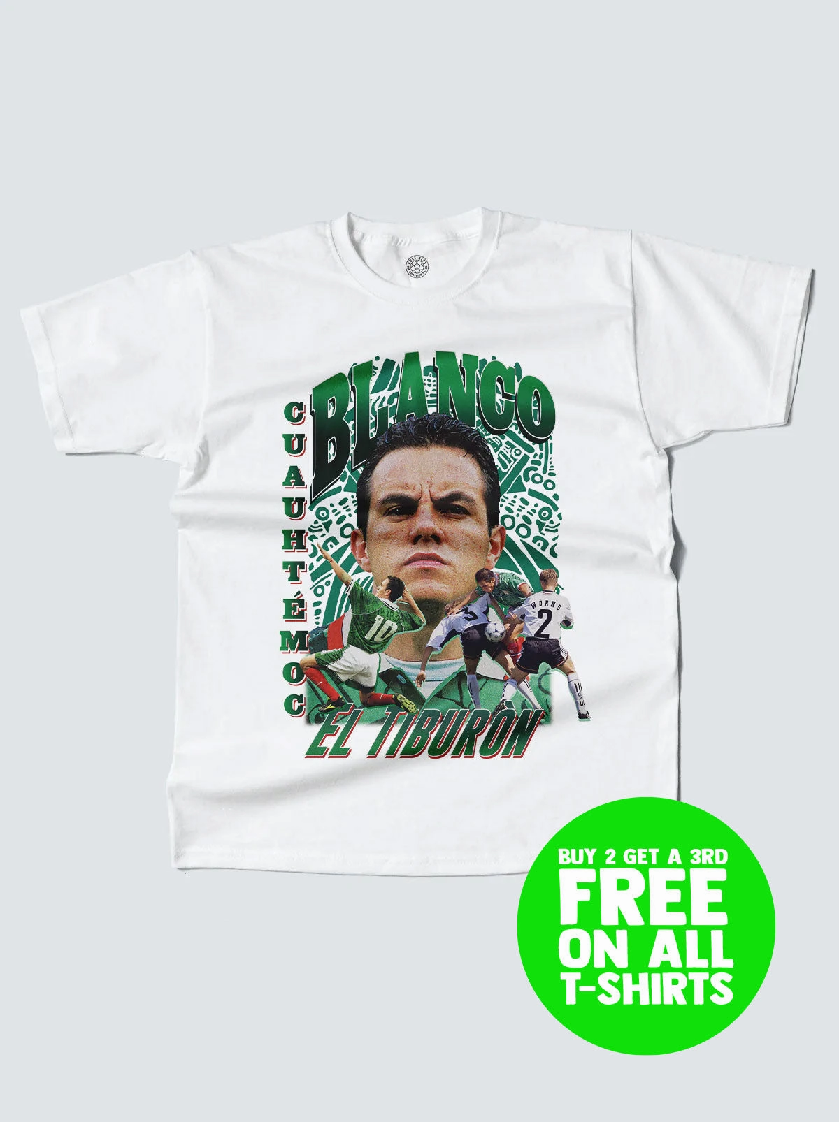 Stylish and Easygoing Soft Material MEXICO BLANCO BOOTLEG TEE