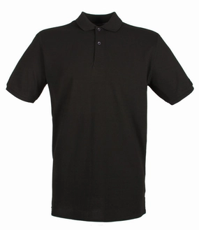 Micro-Fine Pique Polo | BLACK TwoTone Fabric Blend Flexible Layer