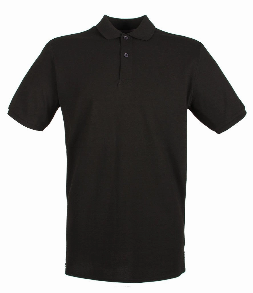 Micro-Fine Pique Polo | BLACK TwoTone Fabric Blend Flexible Layer