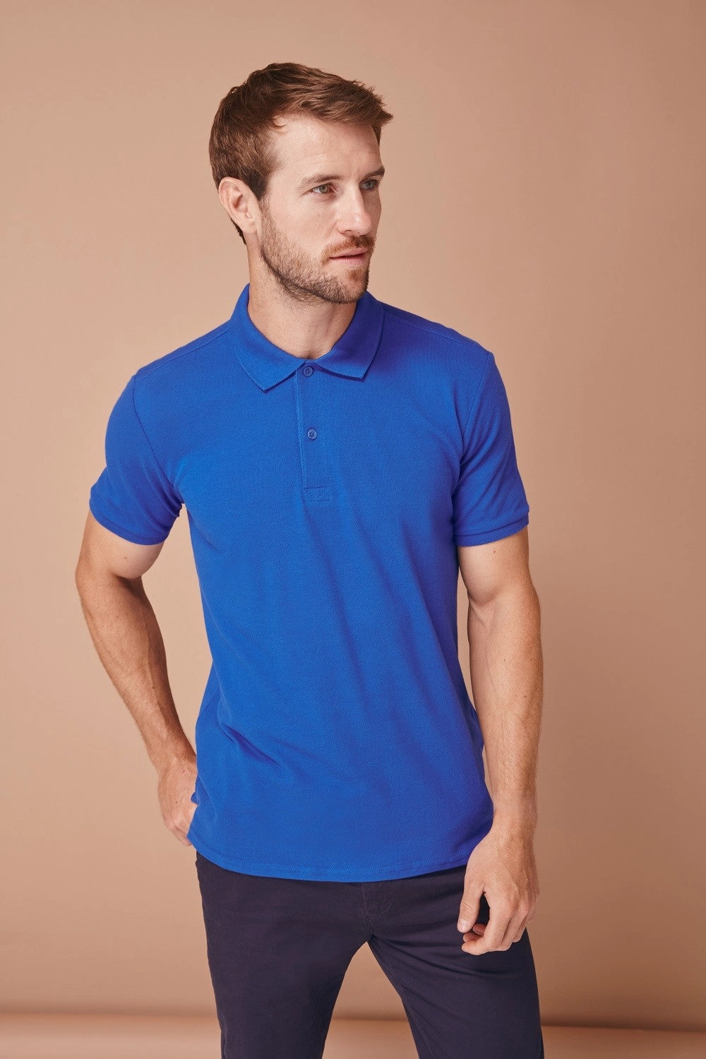 Micro-Fine Pique Polo | BLACK Moisture control DoubleLayered Hem Binding
