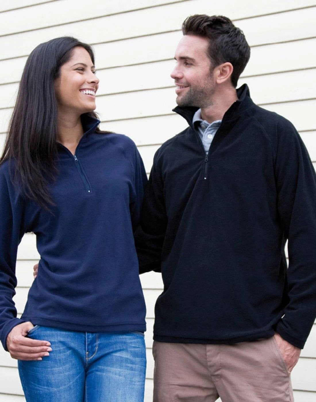 Micro Fleece Mid Layer Top | BLACK Cozy Shell