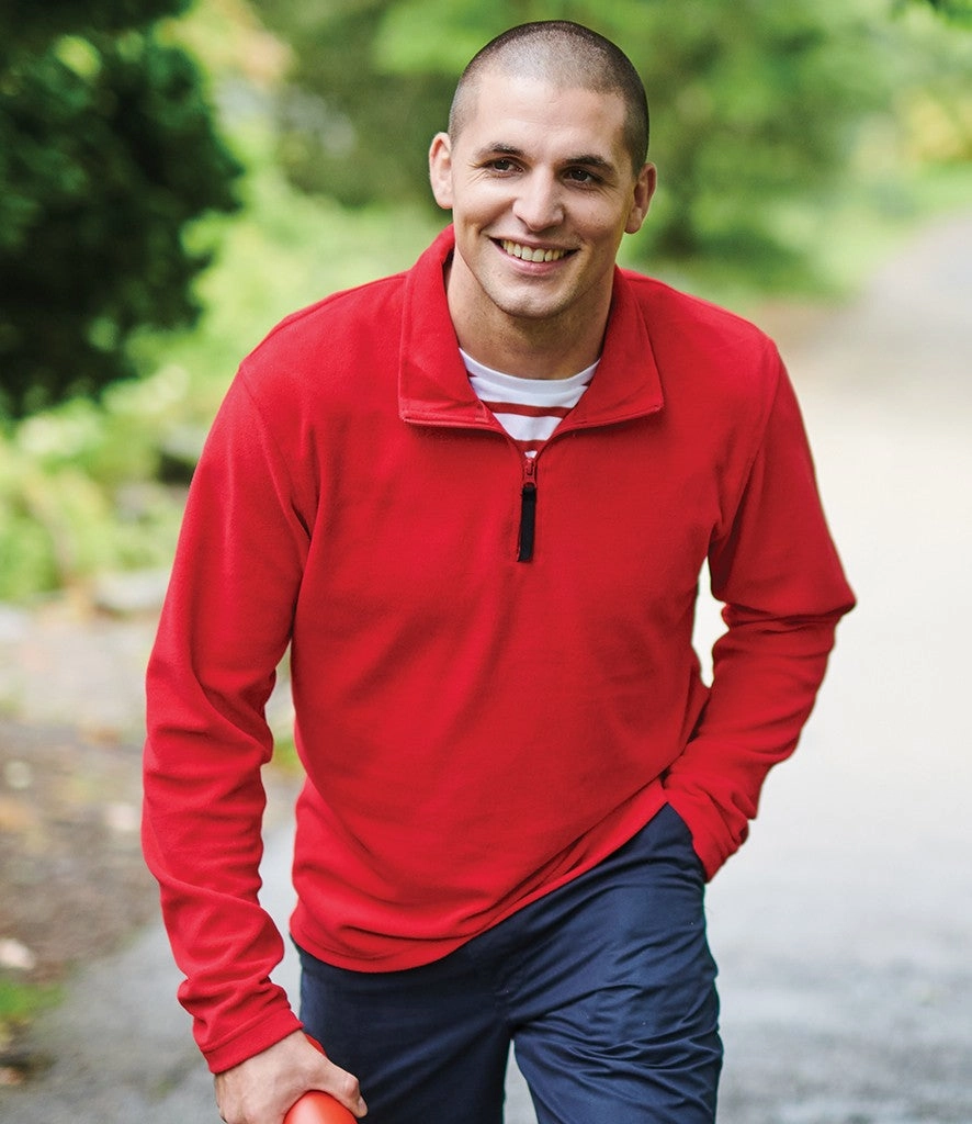 Everyday Layer Micro Zip Neck | BLACK