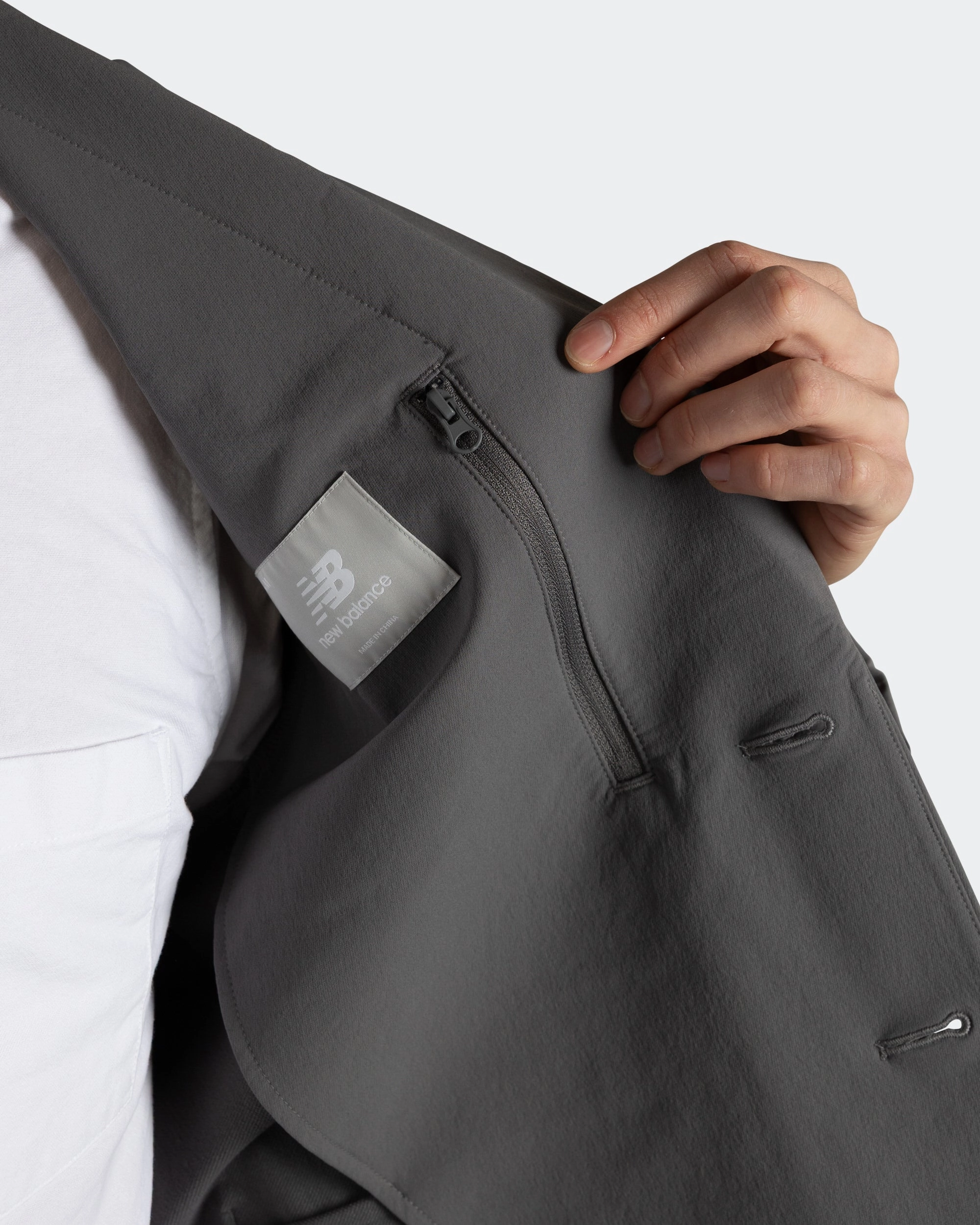 Single Jacket - Grey LowProfile Design Reinforced Elbow Panels