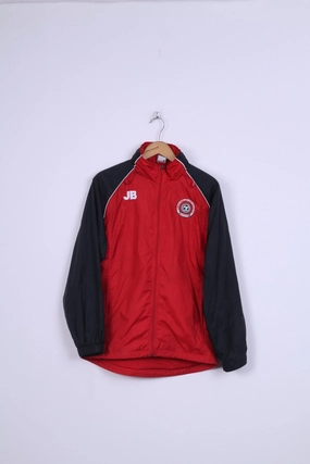 Stretchable Panels Nike Core Mullen Utd Mens S Track Top Jacket Red Nylon Waterproof Hidded Hood