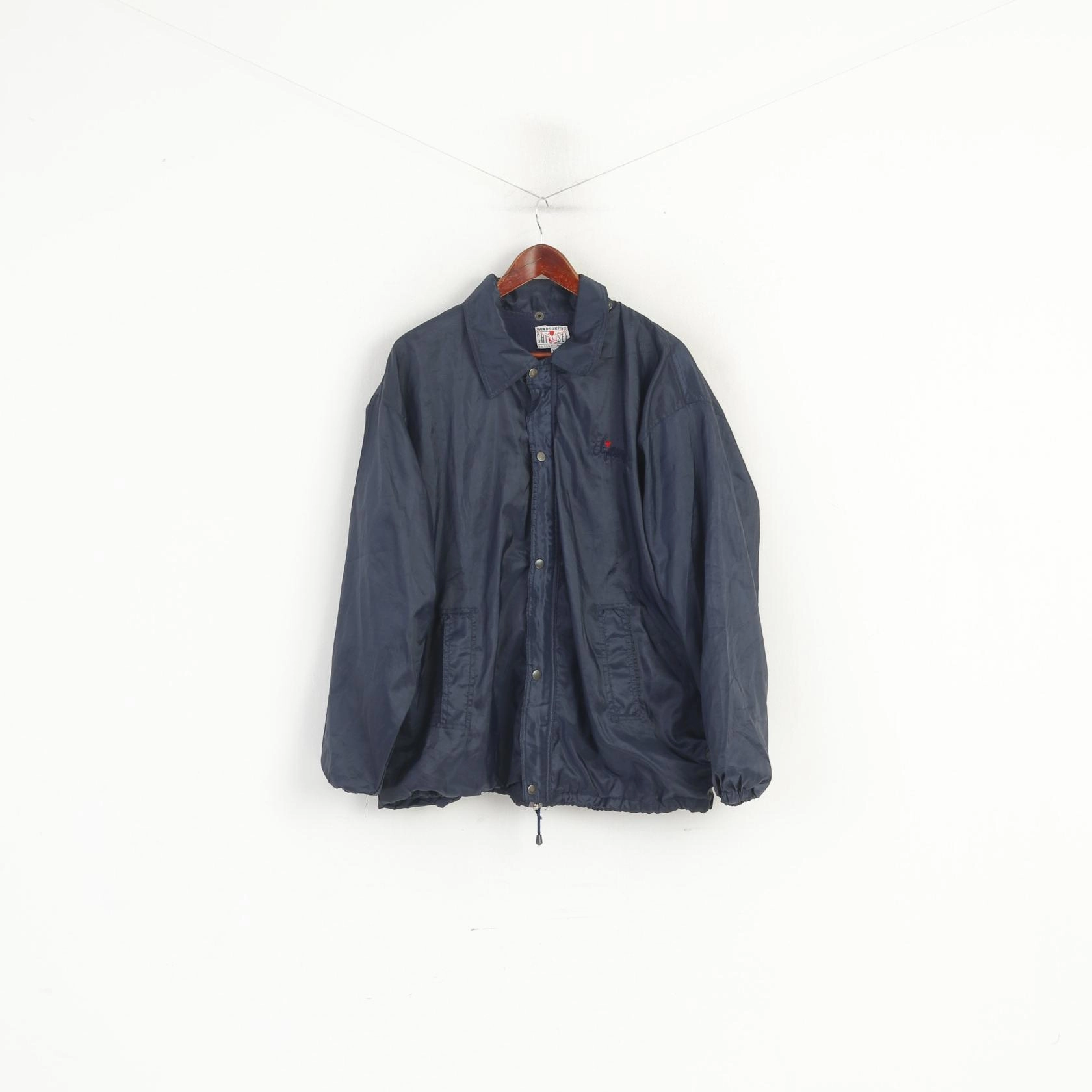 release Chiemsee Windsurfing Men XL Jacket Navy Vintage Active Wear Zip Up Top