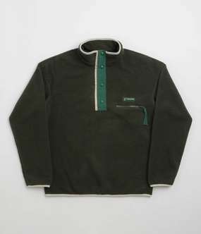 Essential Comfort Travel Ready Columbia Helvetia II Half Snap Fleece - Greenscape