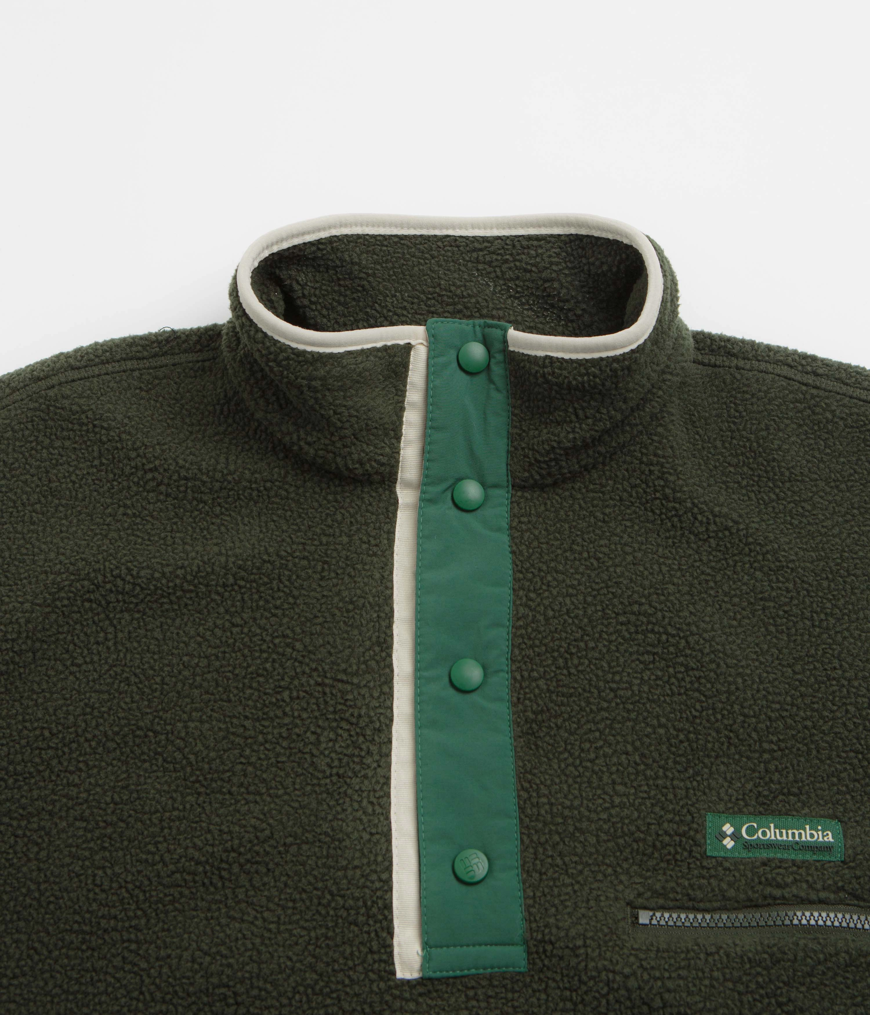 Travel Gear Relaxed Mood Columbia Helvetia II Half Snap Fleece - Greenscape