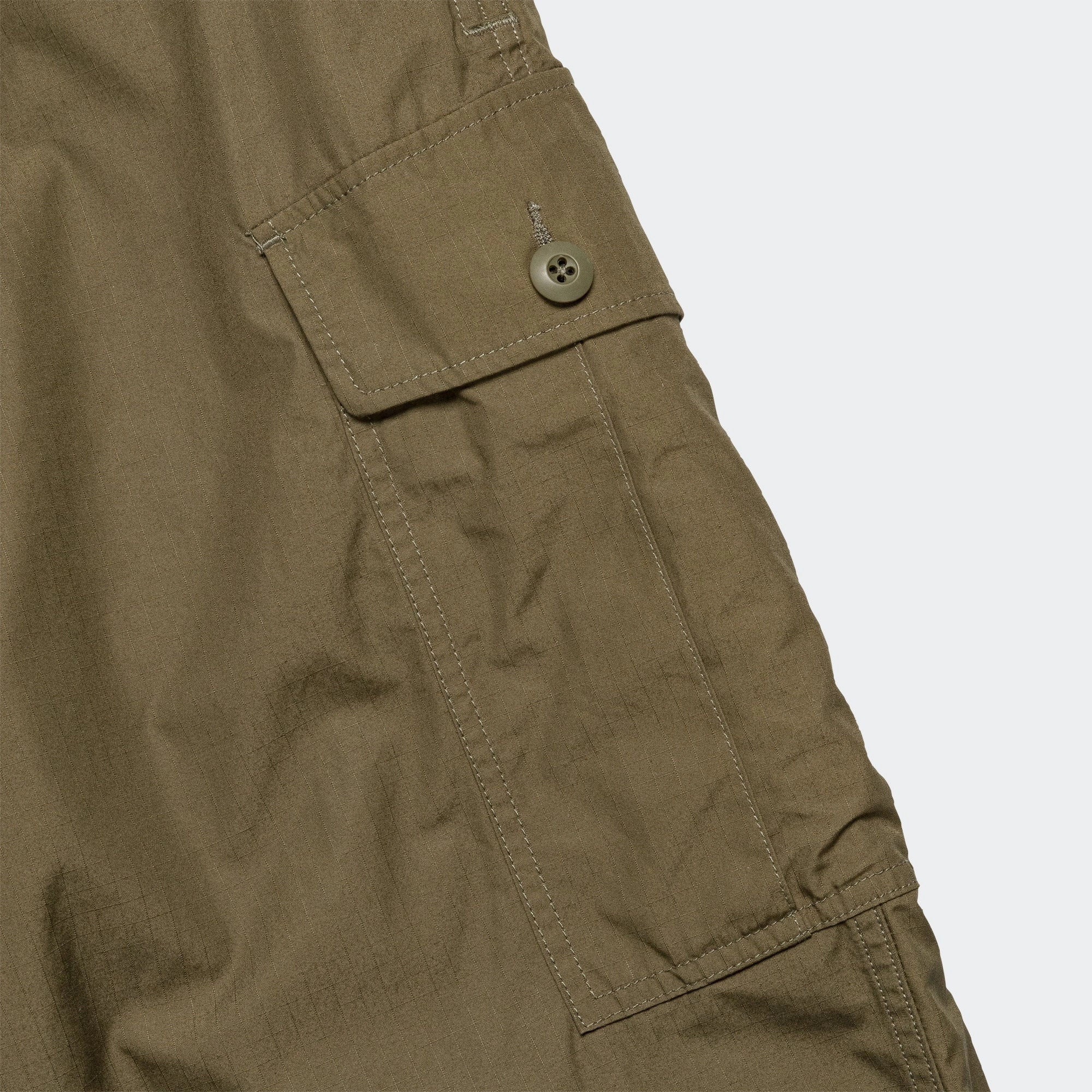 MIL 6Pockets 80/3 Rip Stop - Olive High Rise Design Work Friendly
