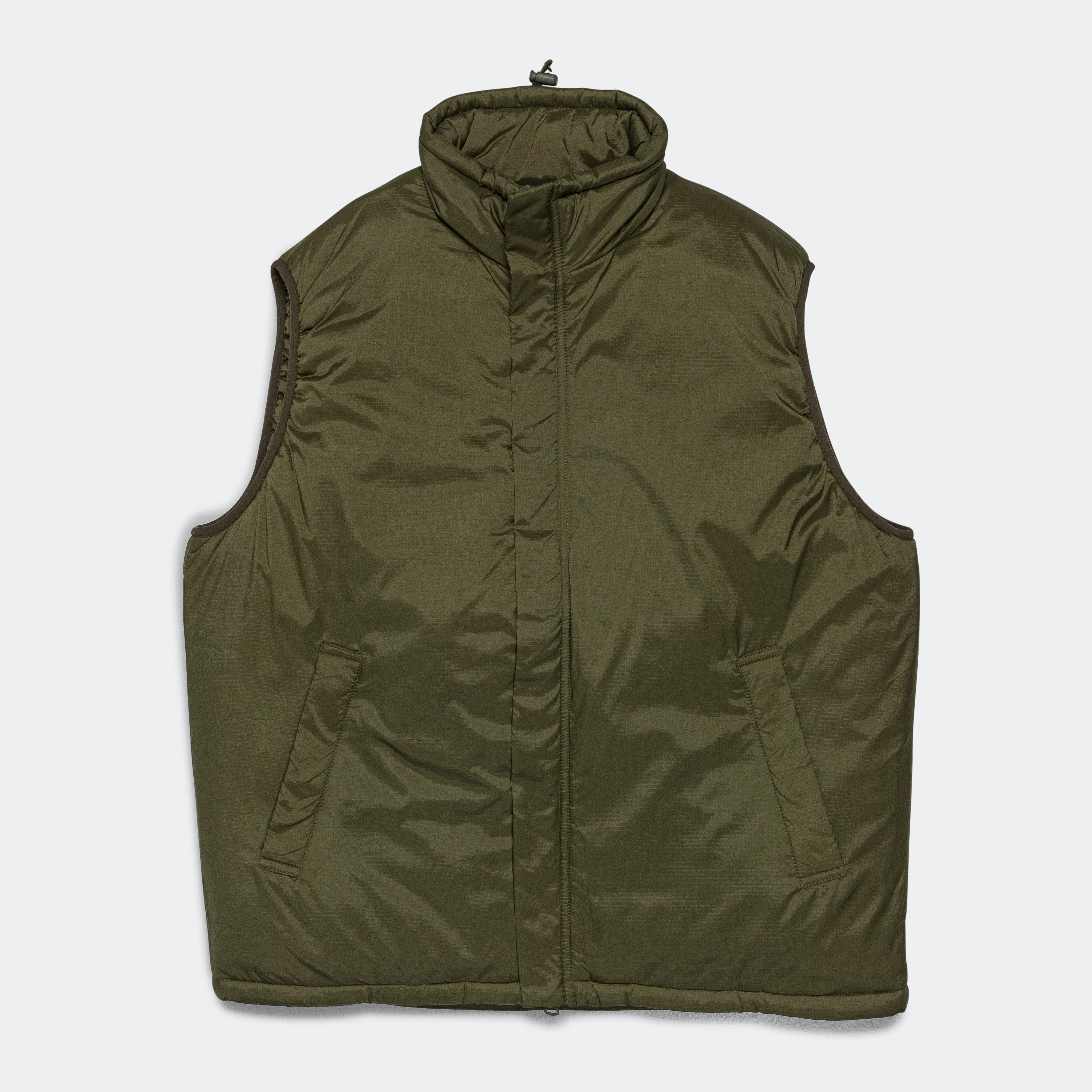 MIL Puff Vest Nylon Rip Stop - Olive Easy Comfort