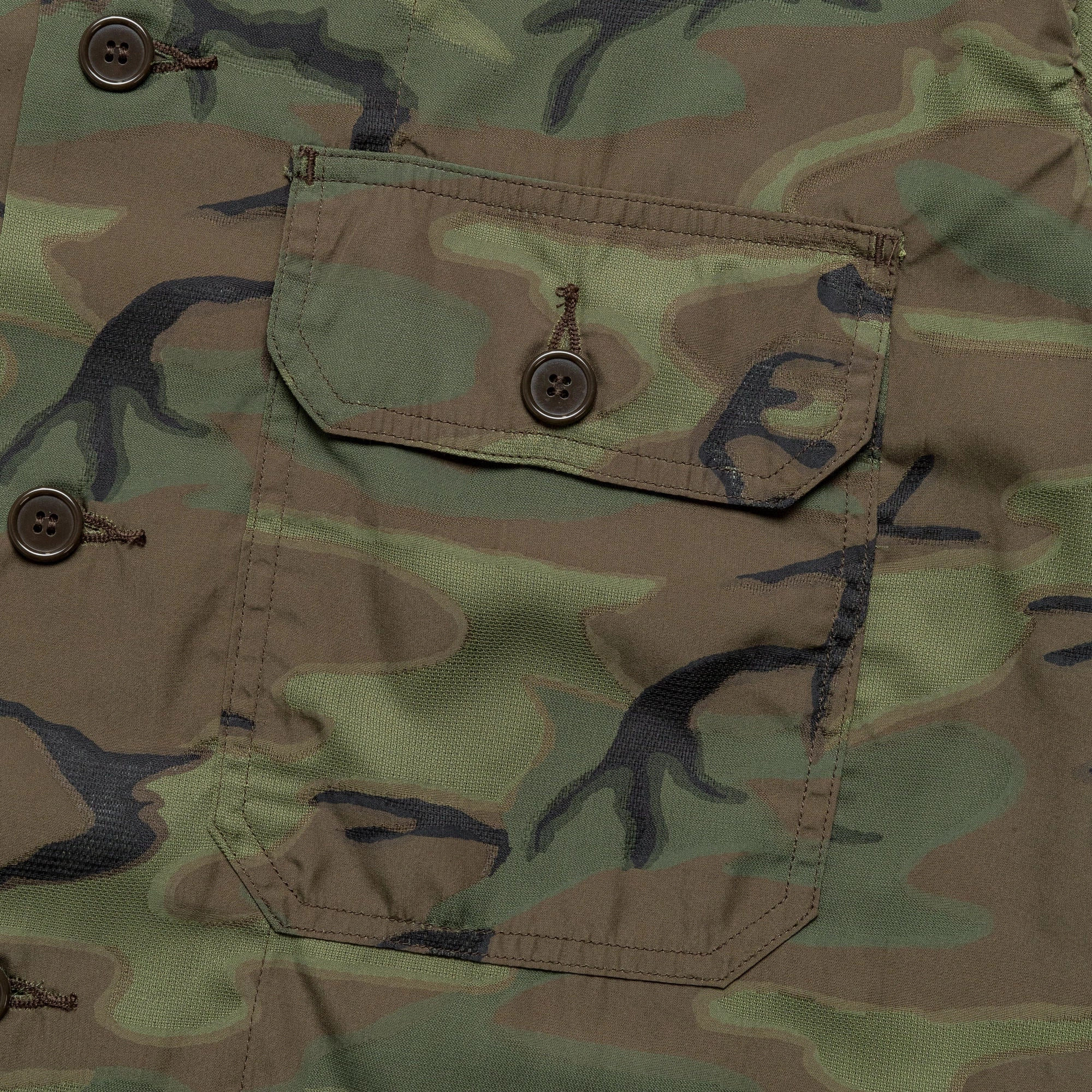 MIL-SHT Mesh Jacquard Mapping Print - ERDL Camo High Street Fashion