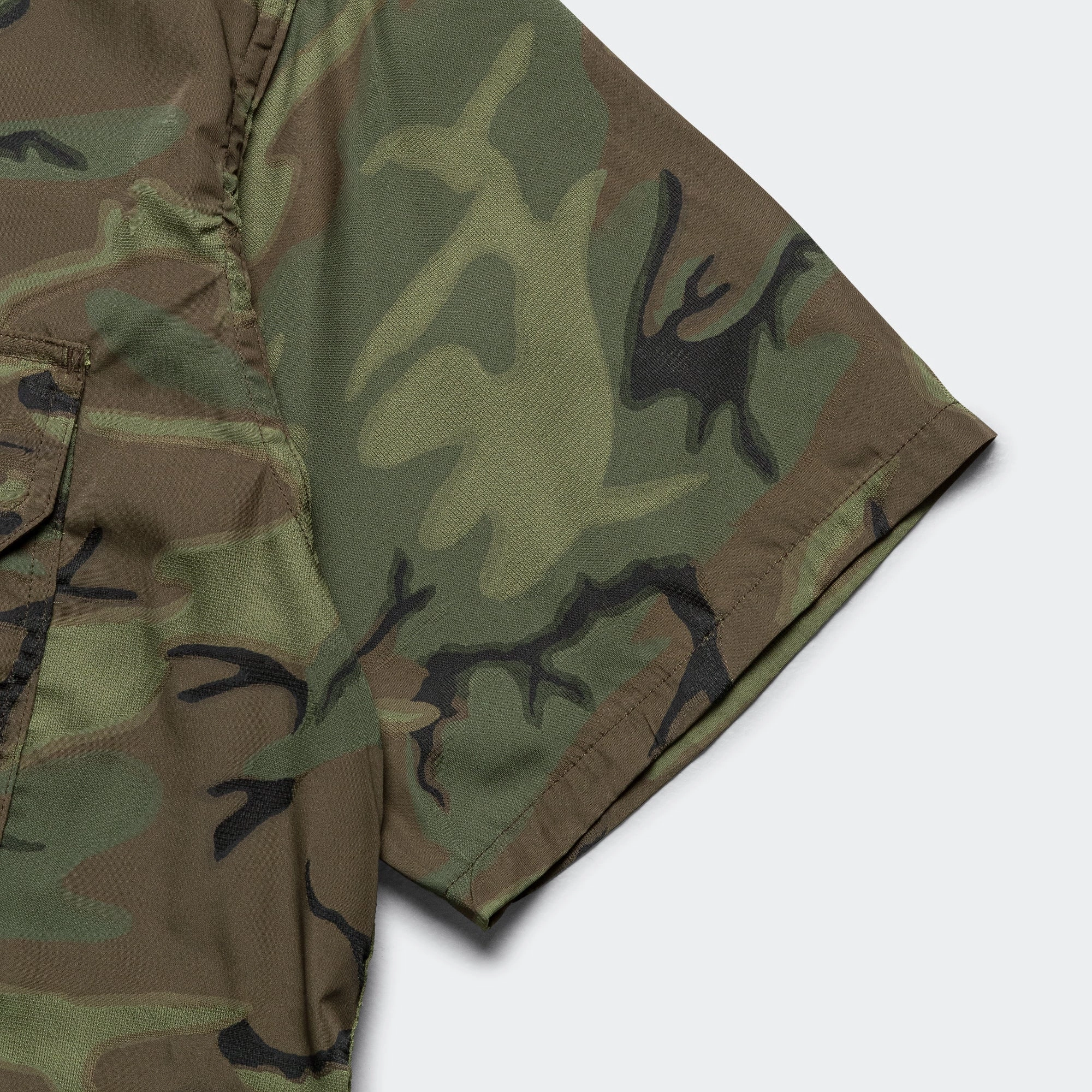 MIL-SHT Mesh Jacquard Mapping Print - ERDL Camo Seasonal Trend