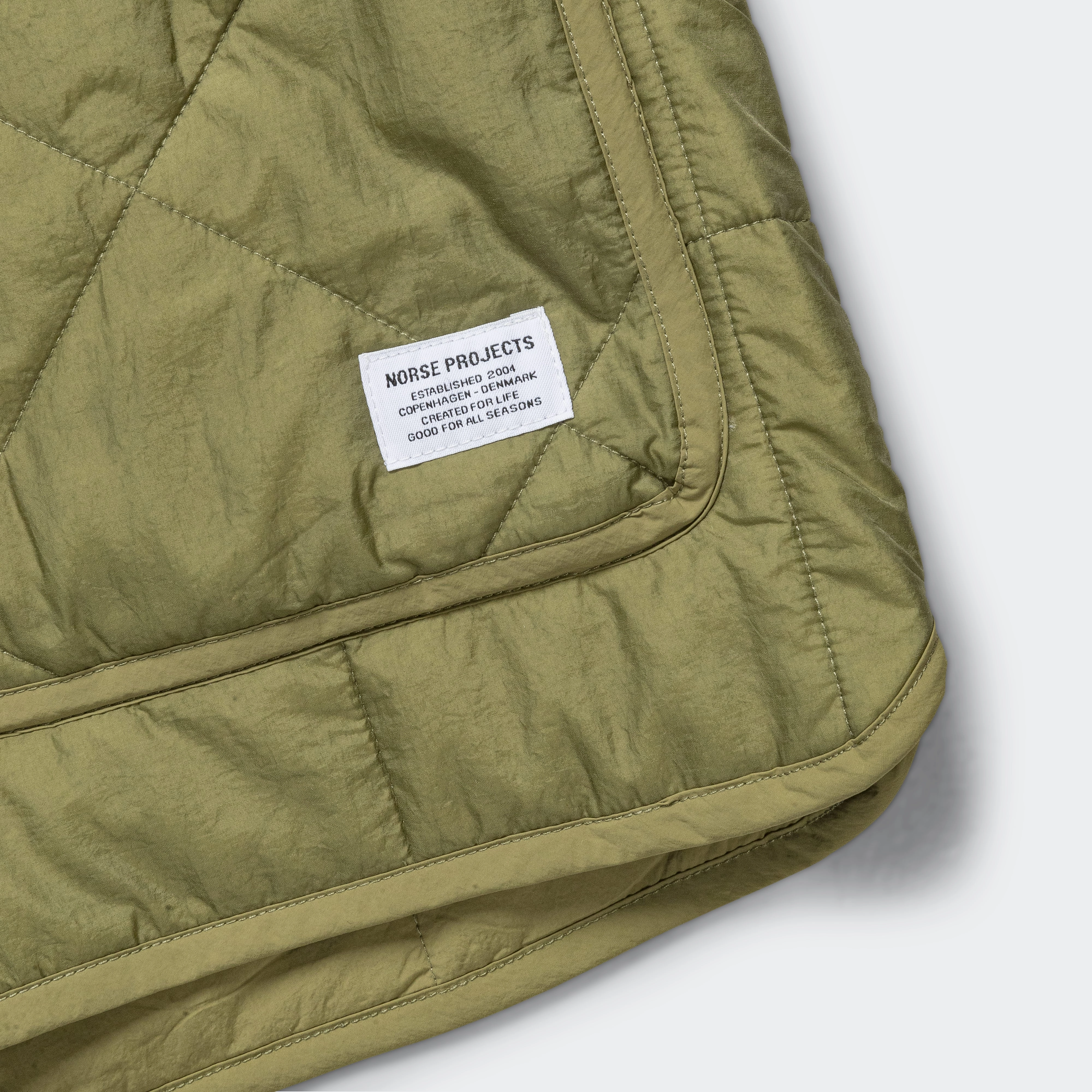 Military Hooded Liner Jacket - Moss Green OdorResistant Treatment
