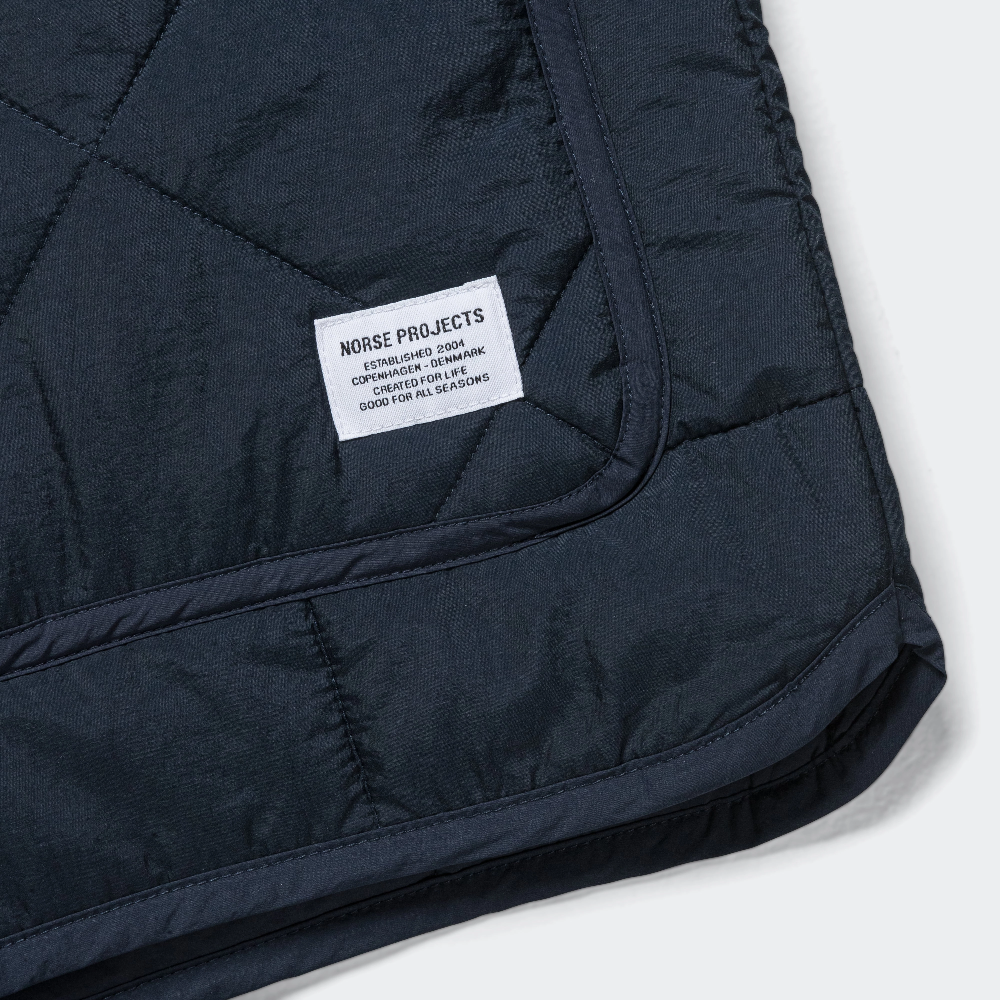 Military Liner Jacket - Dark Navy Anti Pilling Texture Noise Reduced Fasteners