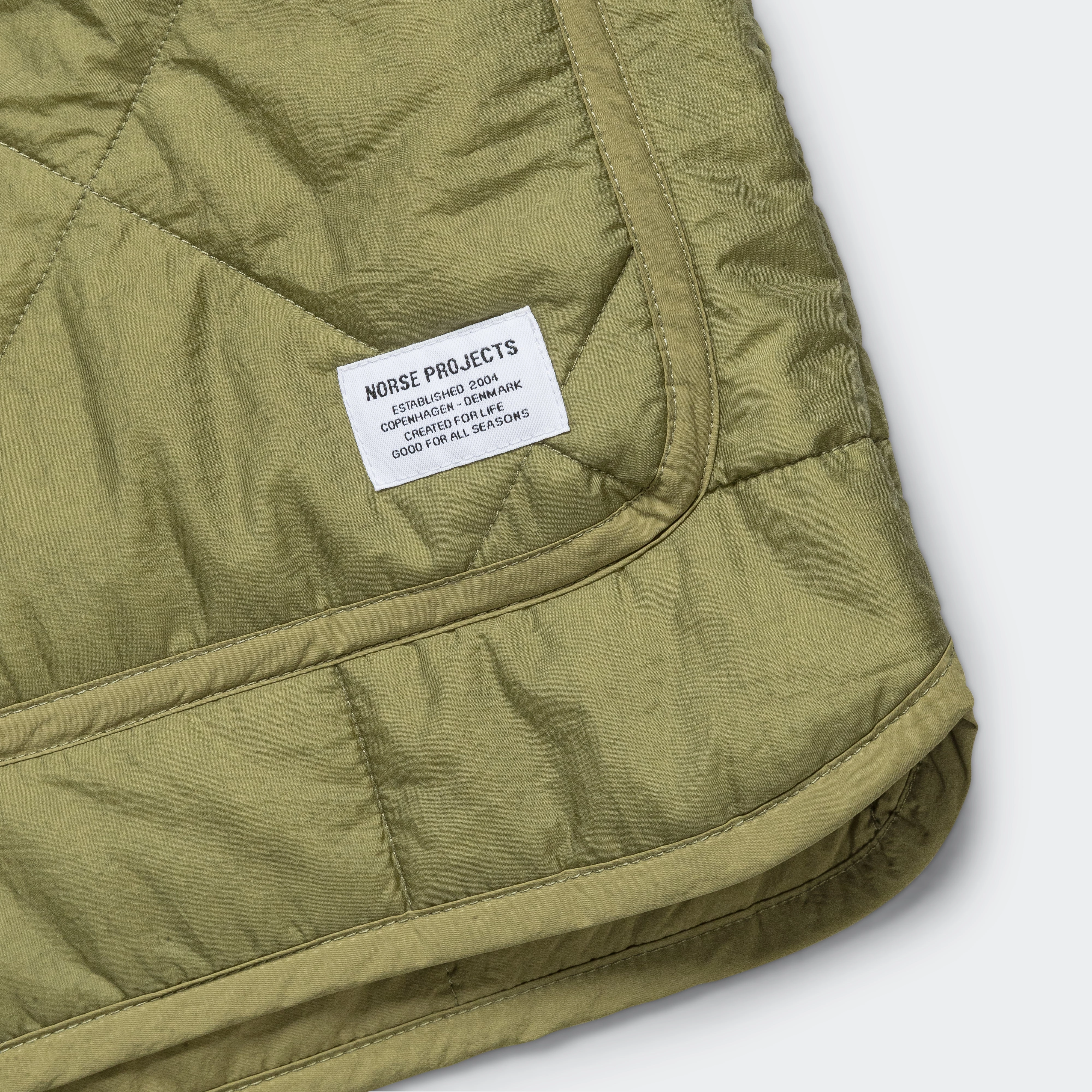 Military Liner Jacket - Moss Green Waterproof Technology Crisp Layer