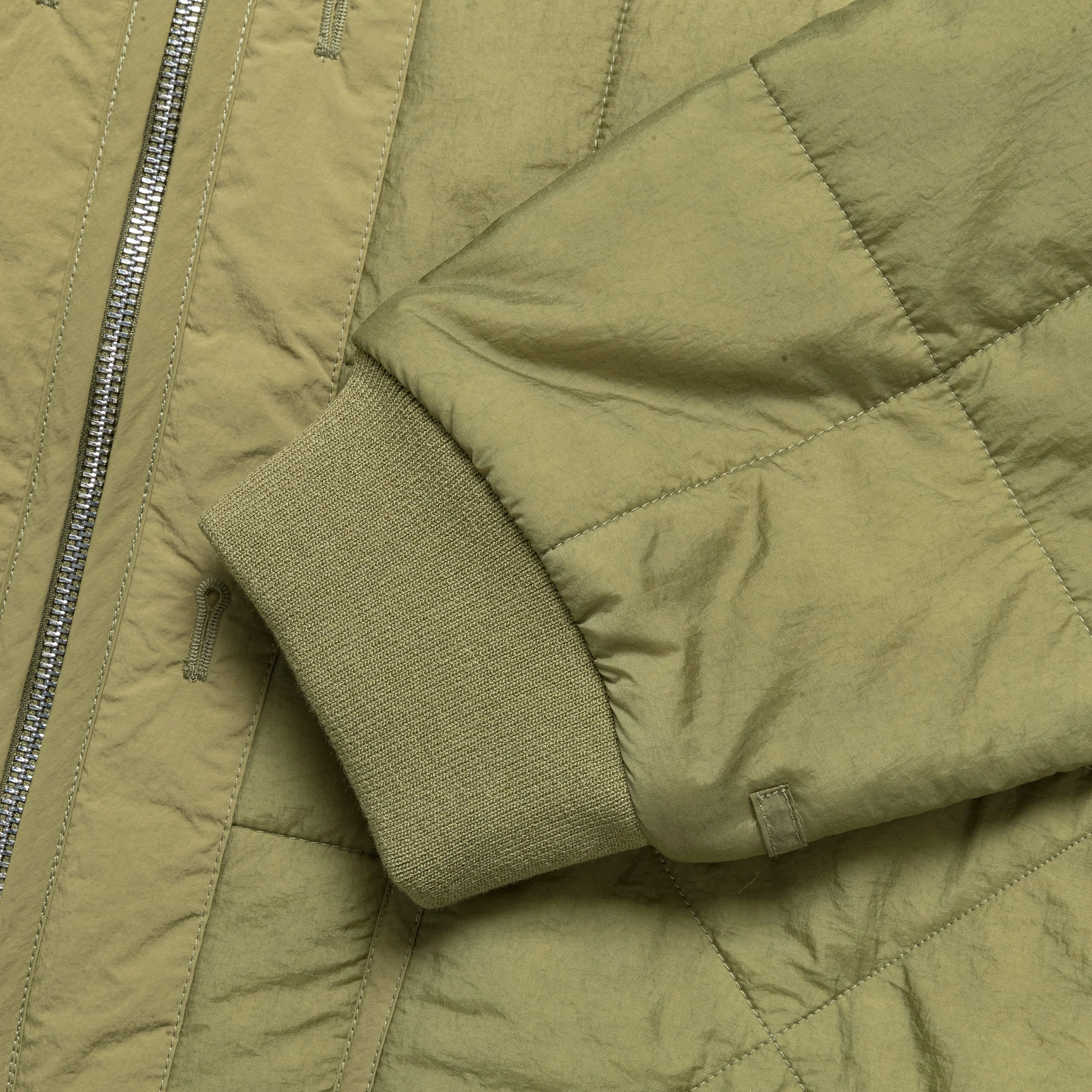 Military Liner Jacket - Moss Green ReflectiveTrimDetails