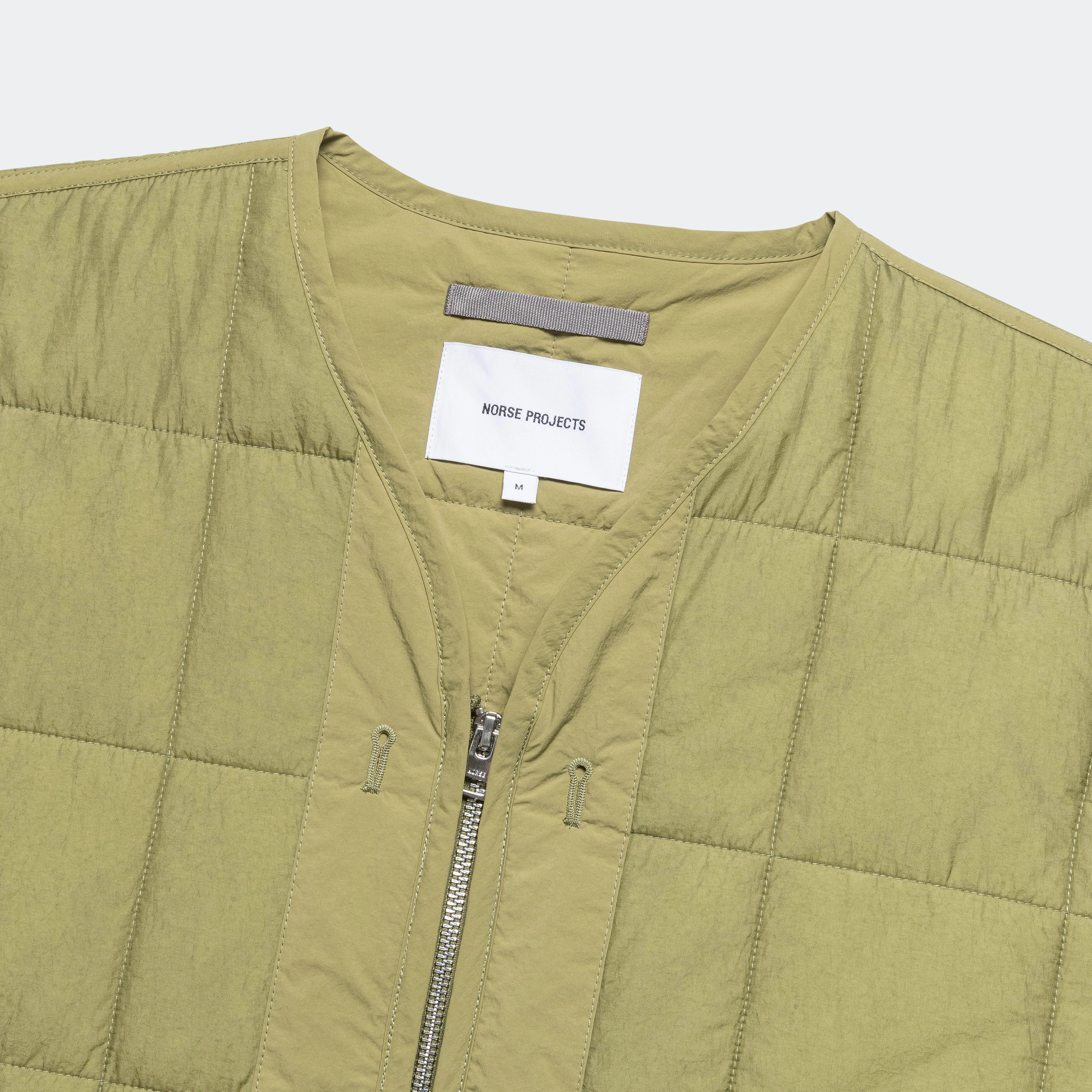 Sustainable Packaging Oversized Silhouette Military Liner Jacket - Moss Green