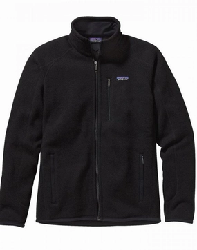 product gym ready performance product lace femininity Patagonia Better Sweater Jacket | BLACK