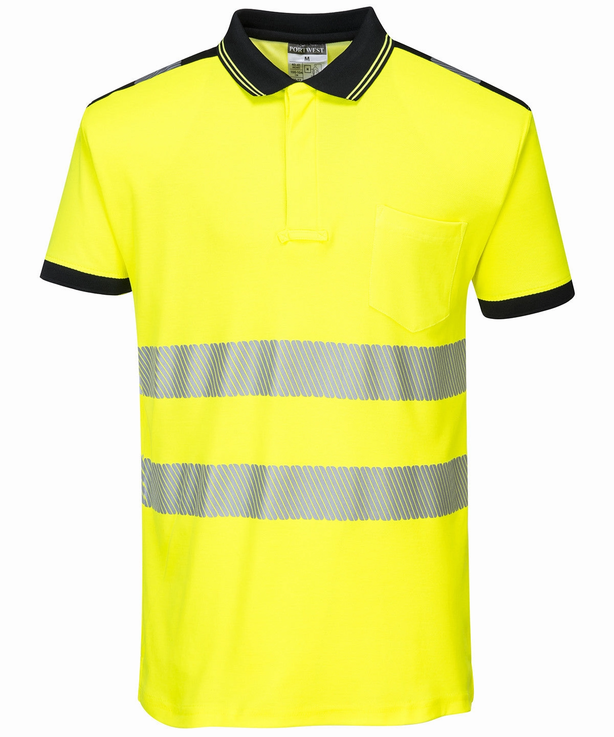 Active Lifestyle Chill Layer Hi Vis Polo Shirt | YELLOW/BLACK