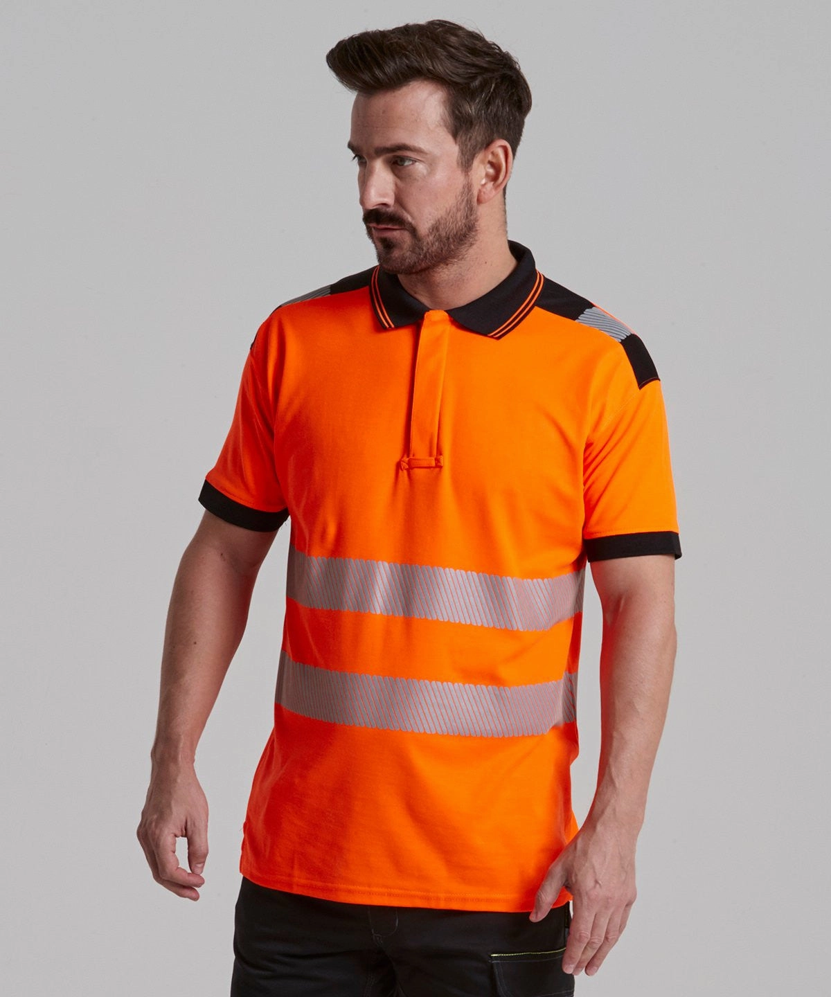 Effortless Look Hi Vis Polo Shirt | YELLOW/BLACK