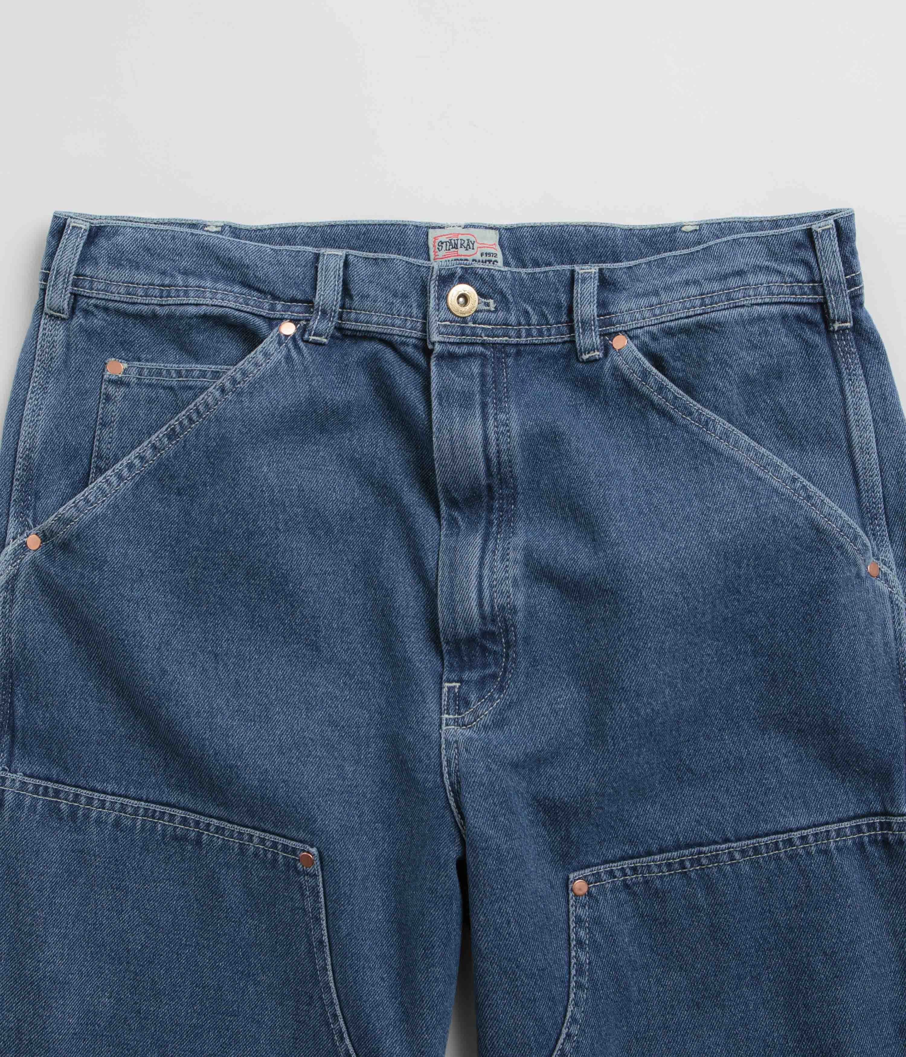 Stan Ray Double Knee Pants - Heavy Stone Wash Denim Base Fit Piece